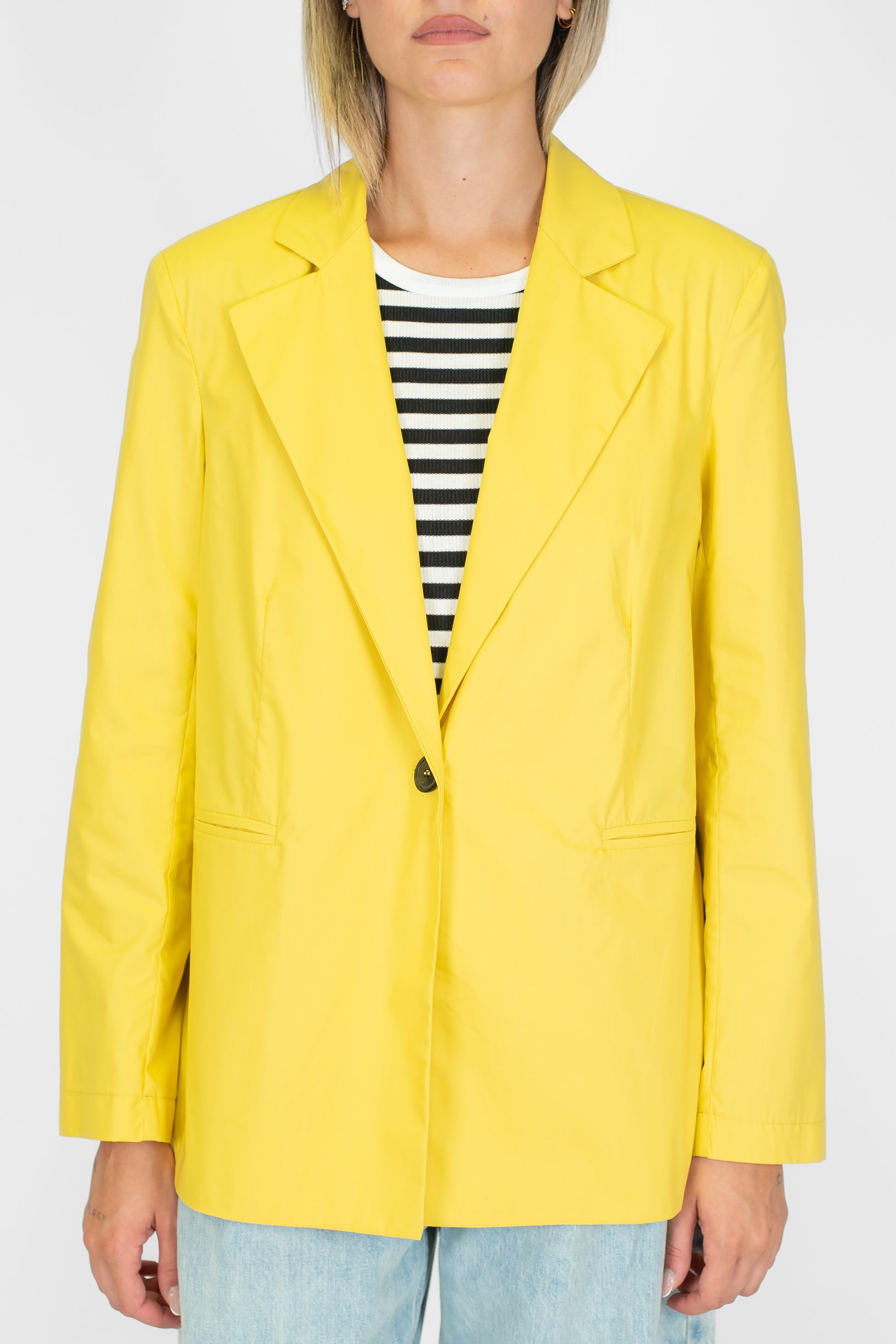 Maryley - Giacca monopetto sfoderata in tela paracadute