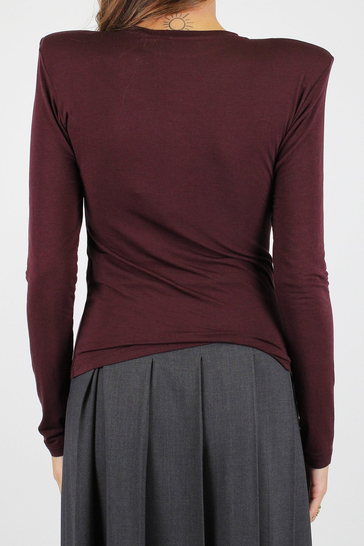 Haveone - Maglia basic in modal e lana con spalline