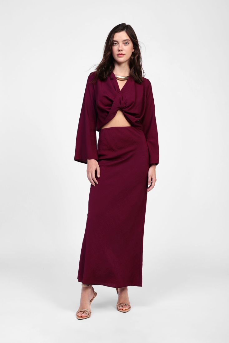 Dixie - Top a maniche lunghe con nodo