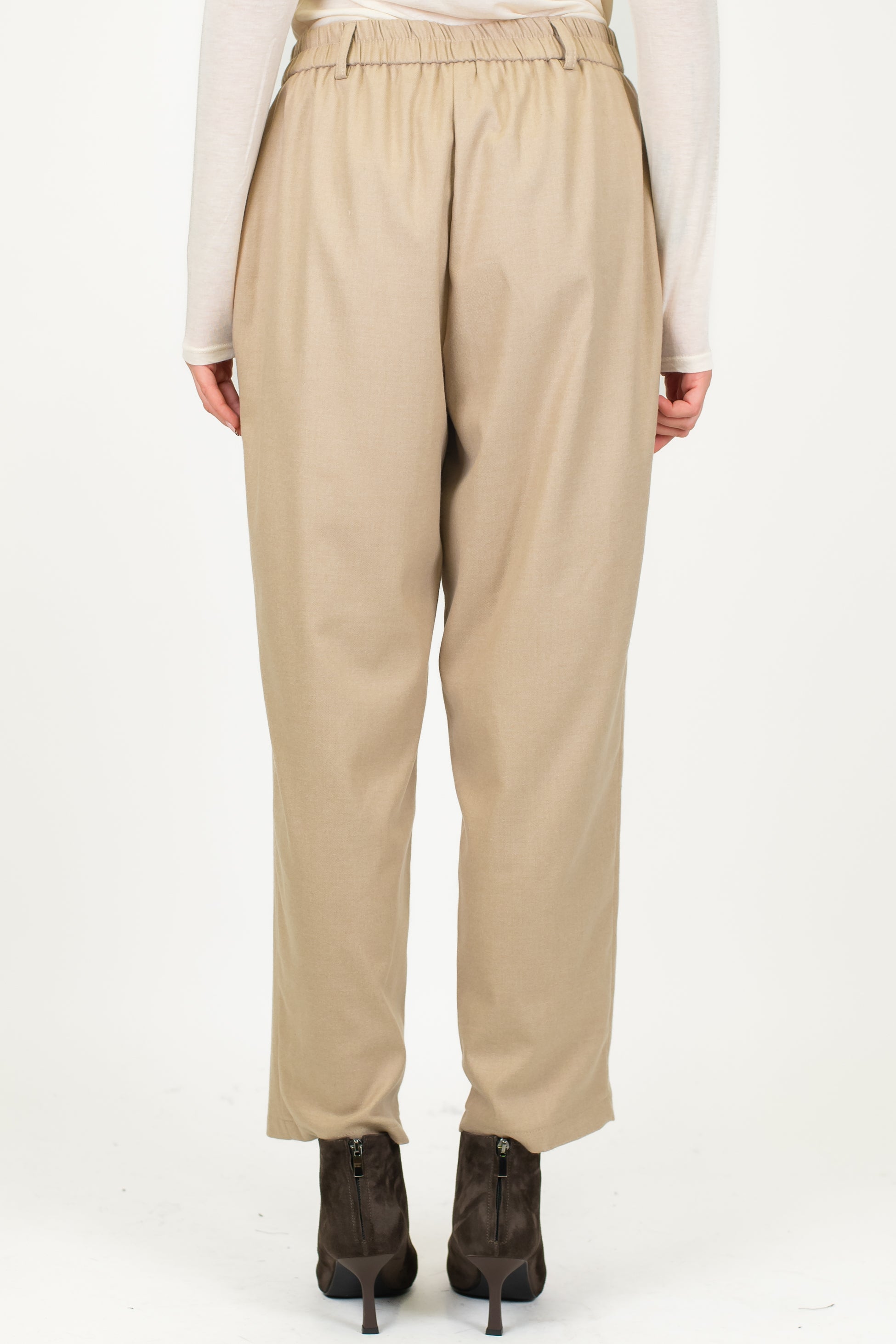 Tensione in - Pantalone in flanella slim