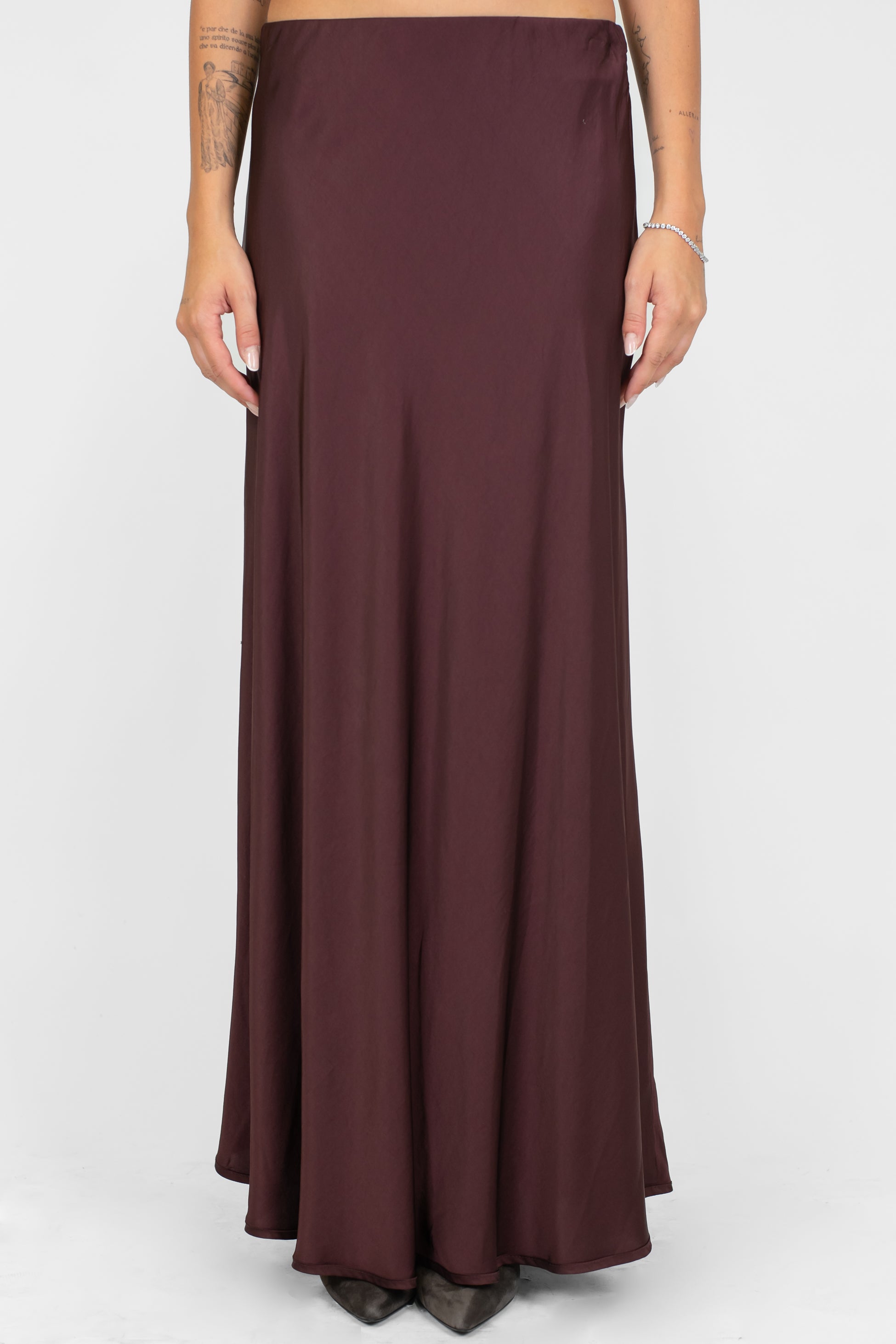 Tensione in - Gonna in viscosa con elastico in vita