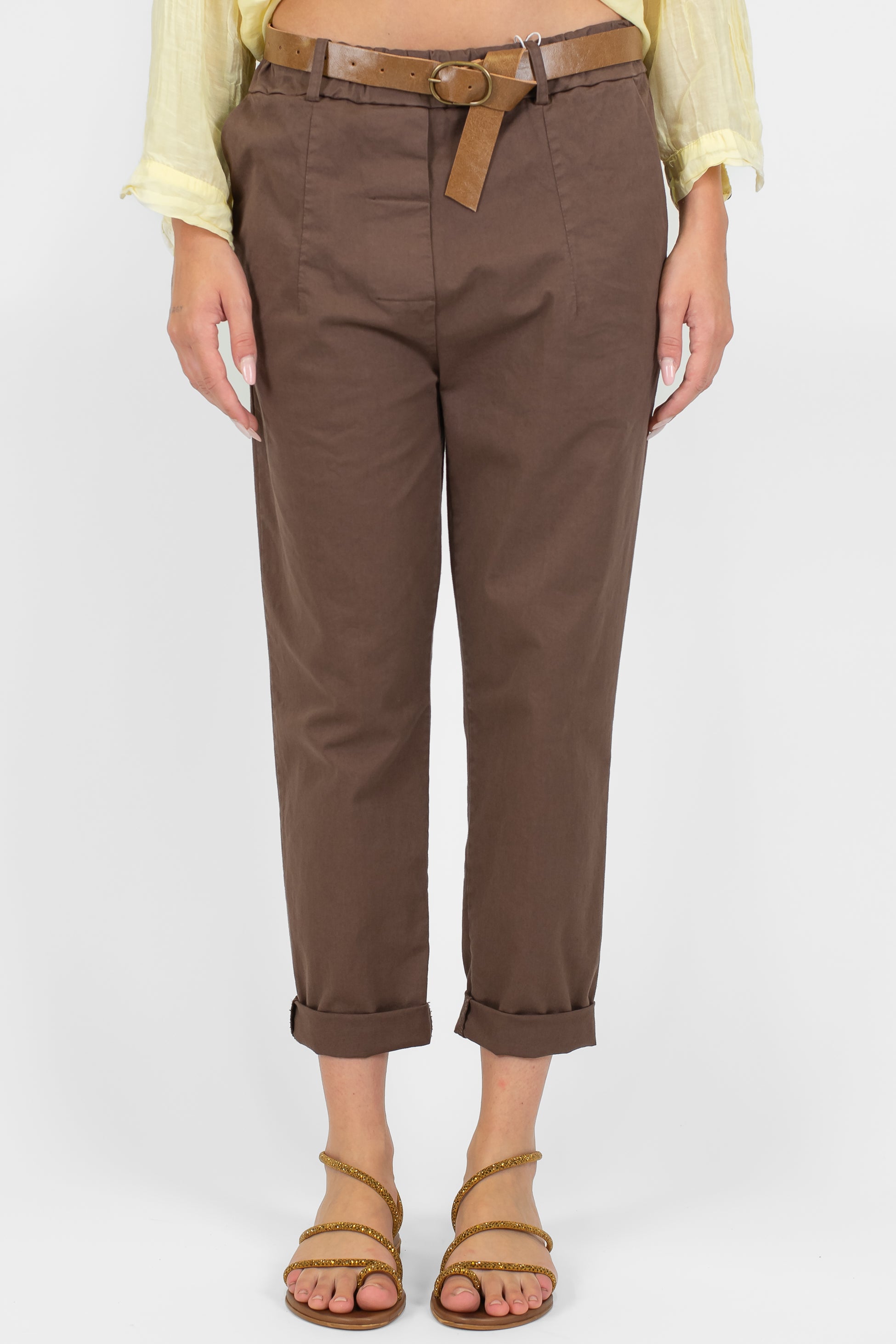 Motel - Pantalone regular con elastico in vita