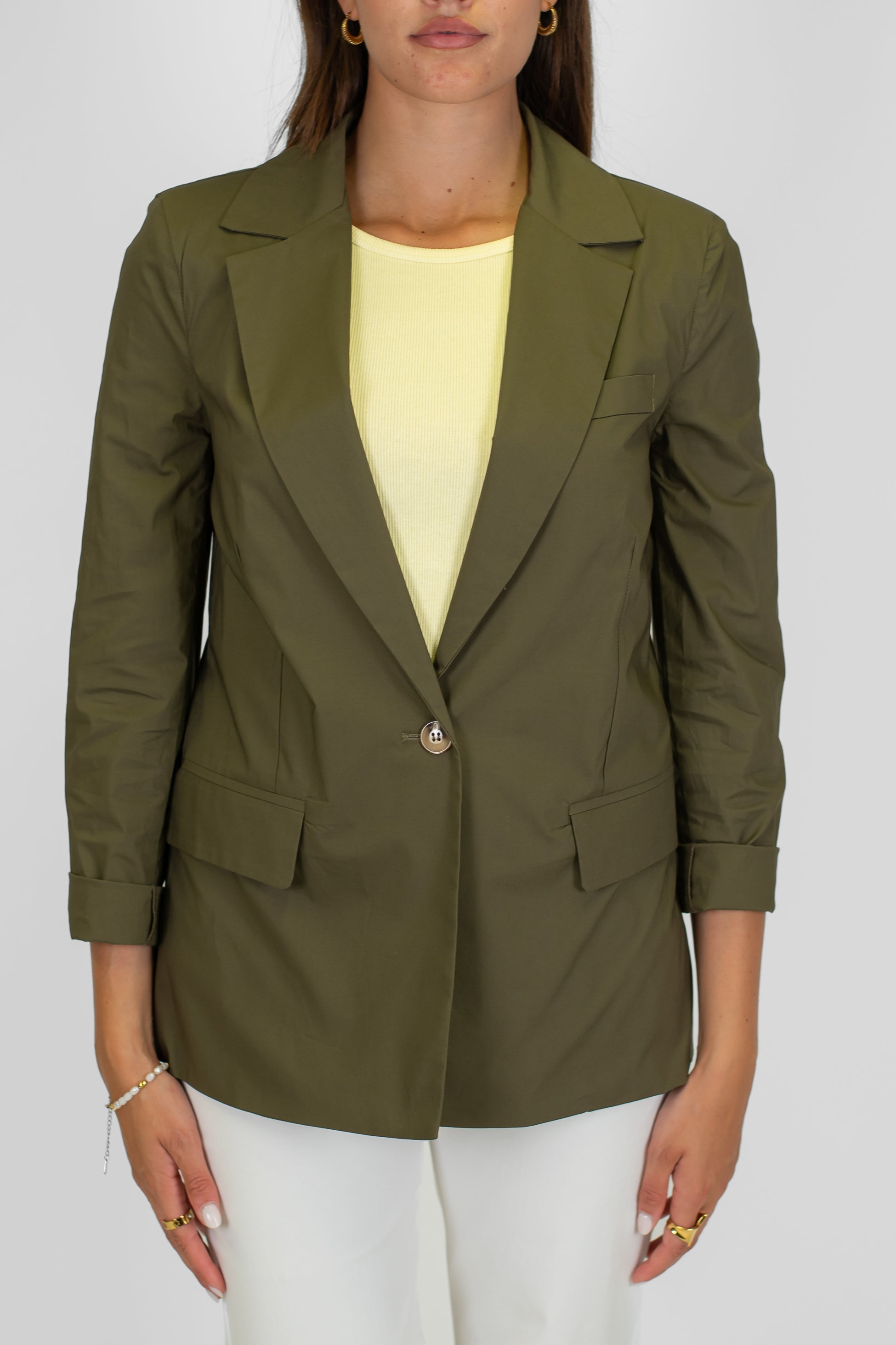 Tensione in - Giacca monopetto in cotone leggero