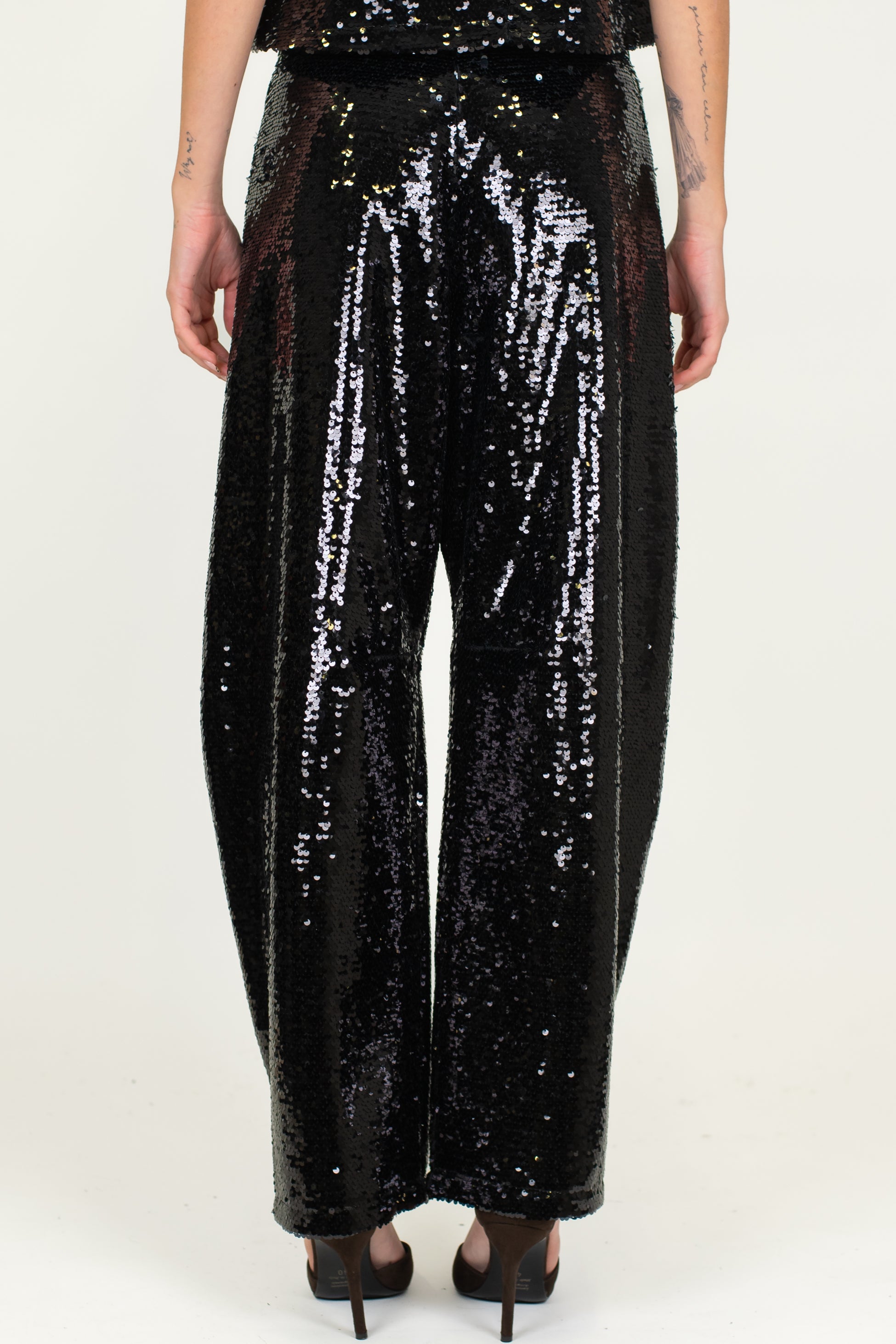 Tensione in - Pantalone balloon in paillettes