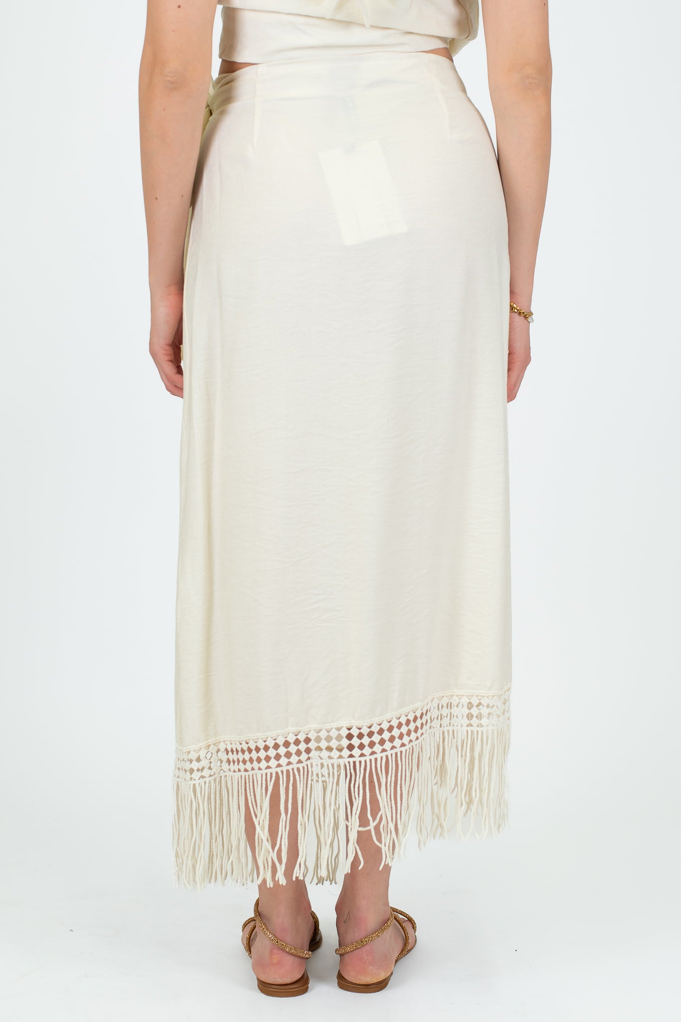 Haveone - Gonna lunga a portafoglio con frange