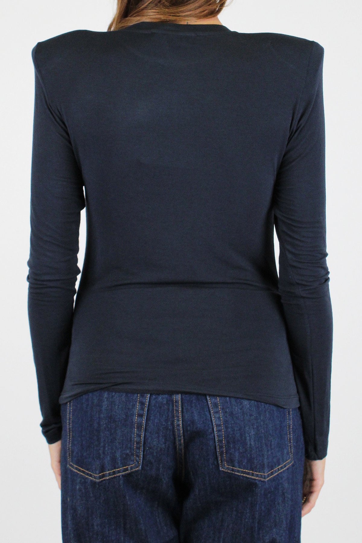 Haveone - Maglia basic in modal e lana con spalline