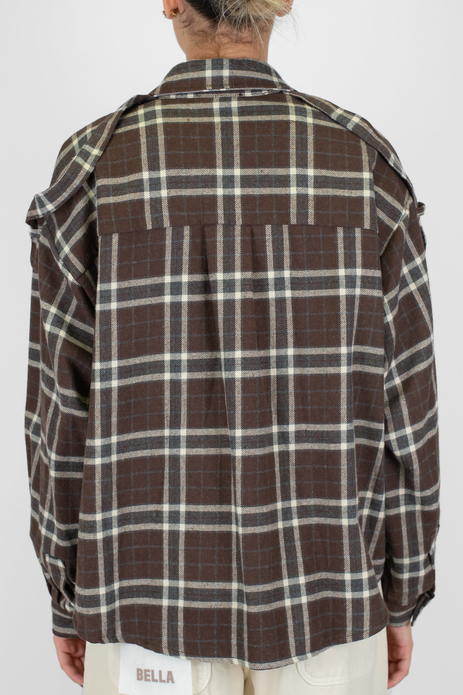 Motel - Camicia in flanellina fantasia check