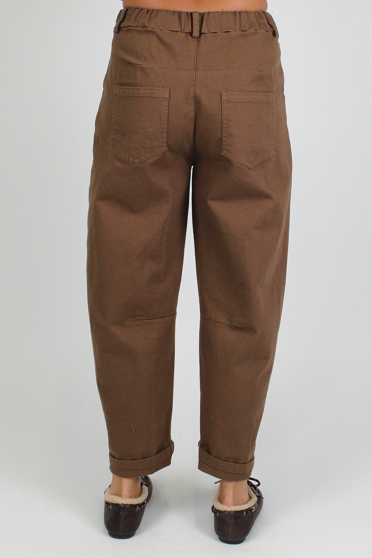 Tensione in - Pantalone balloon in denim colorato