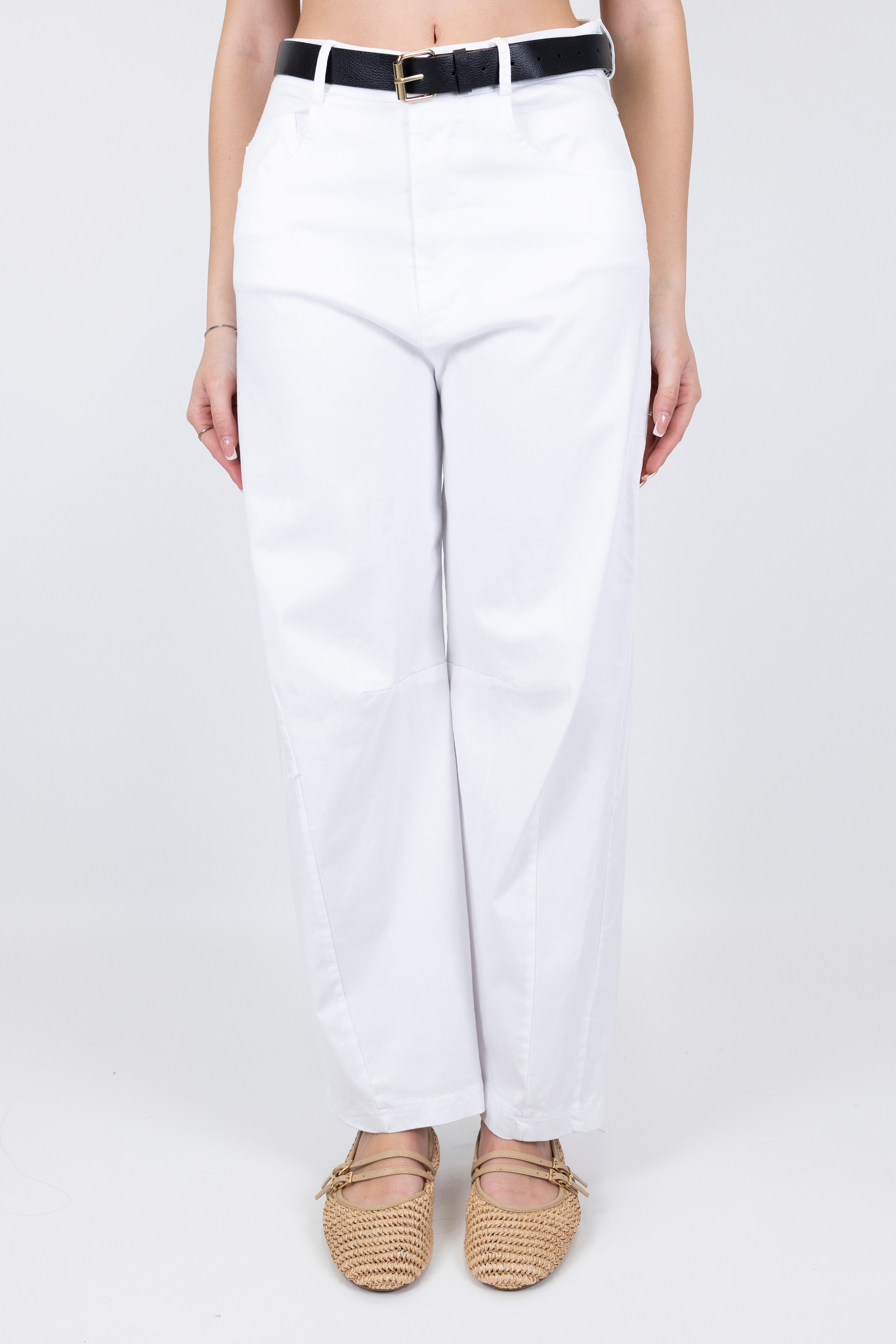 Haveone - Pantalone regular in cotone leggero