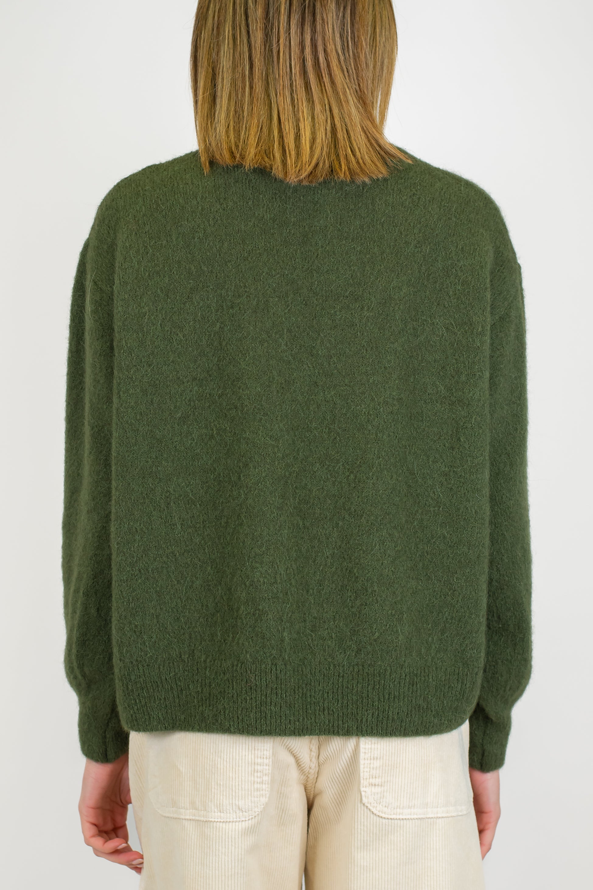 Imperial - Maglia girocollo a scatola in misto lana