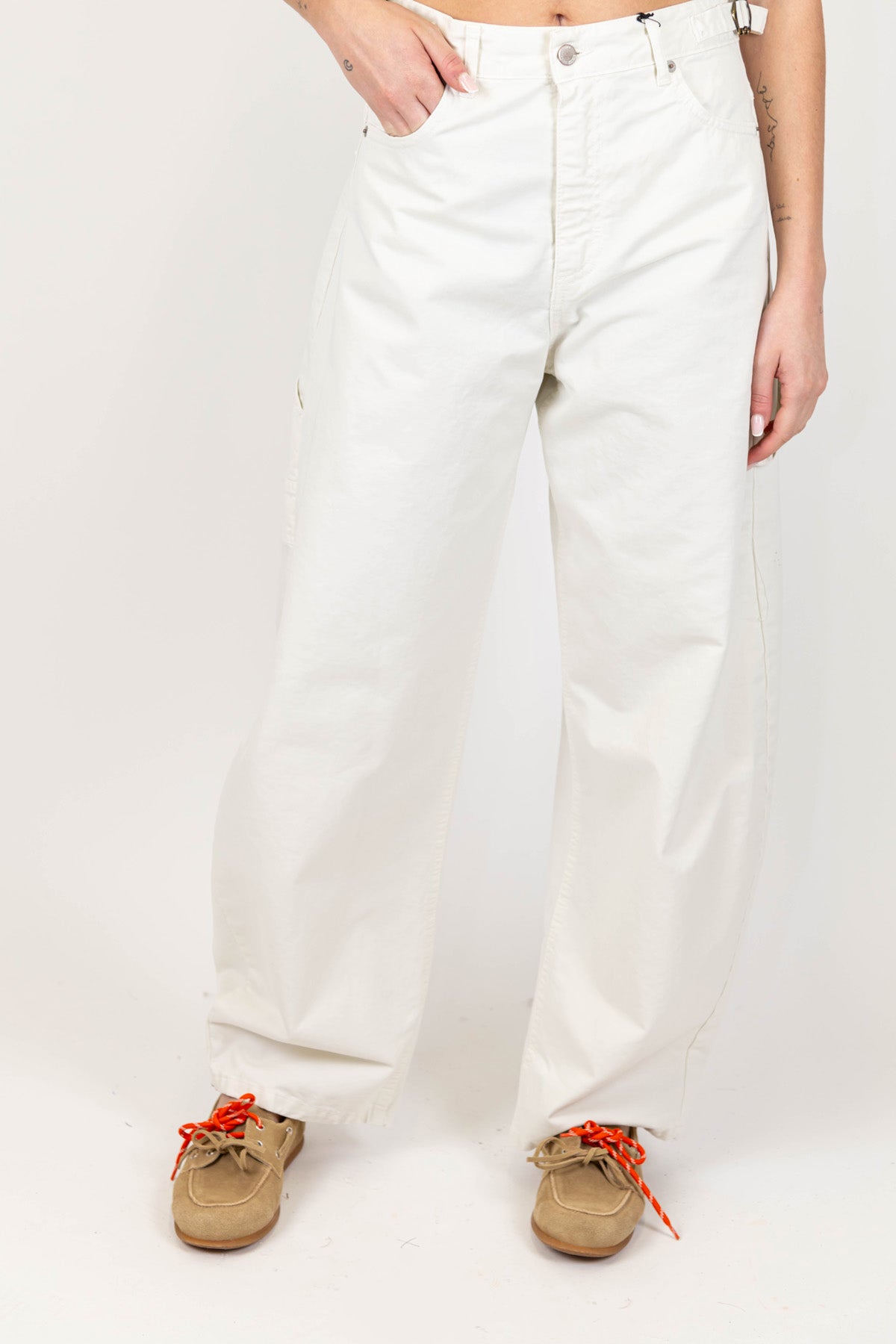 Tensione in - Pantalone worker in denim colorato