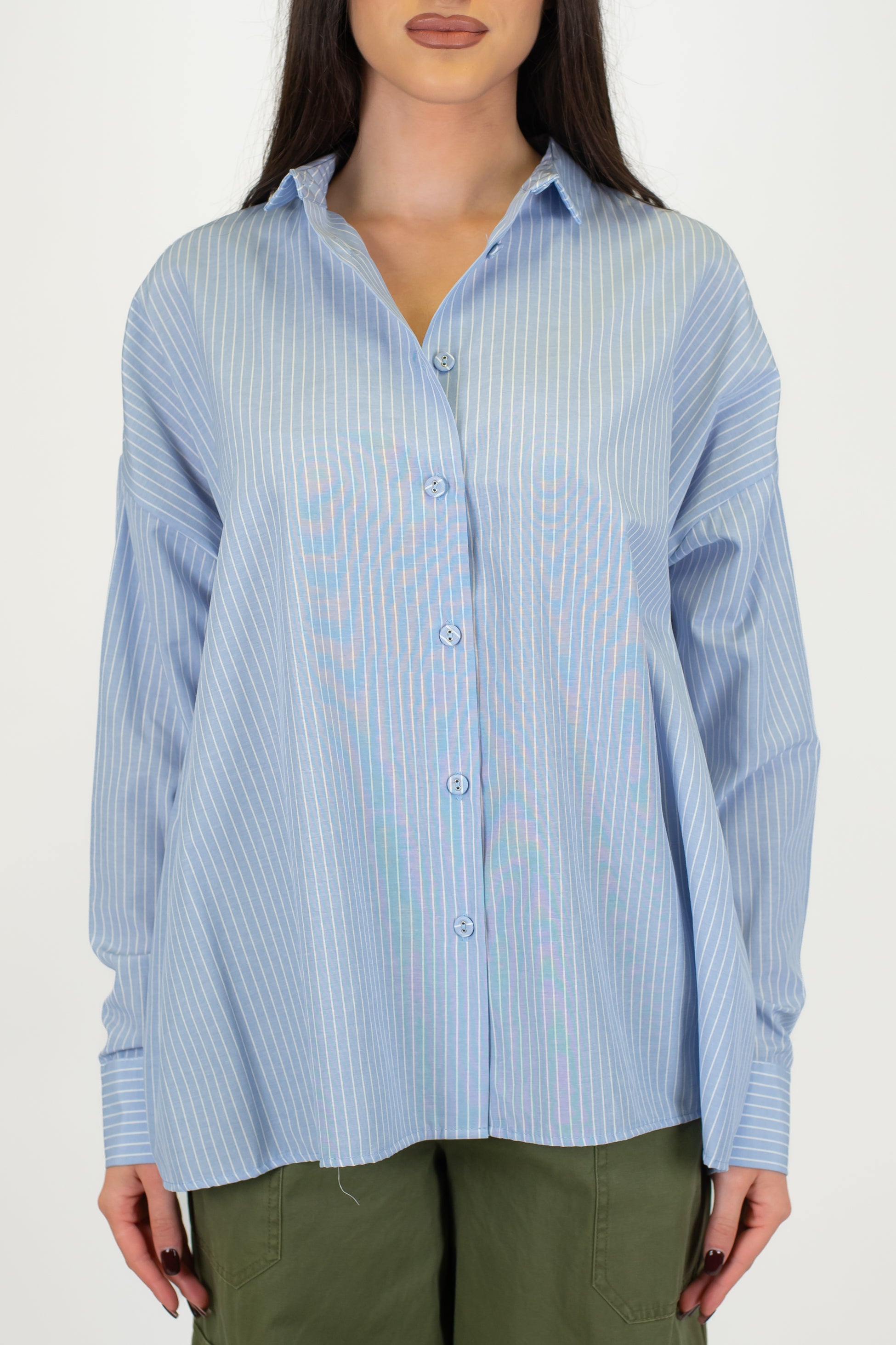 Motel - Camicia over fantasia a righe