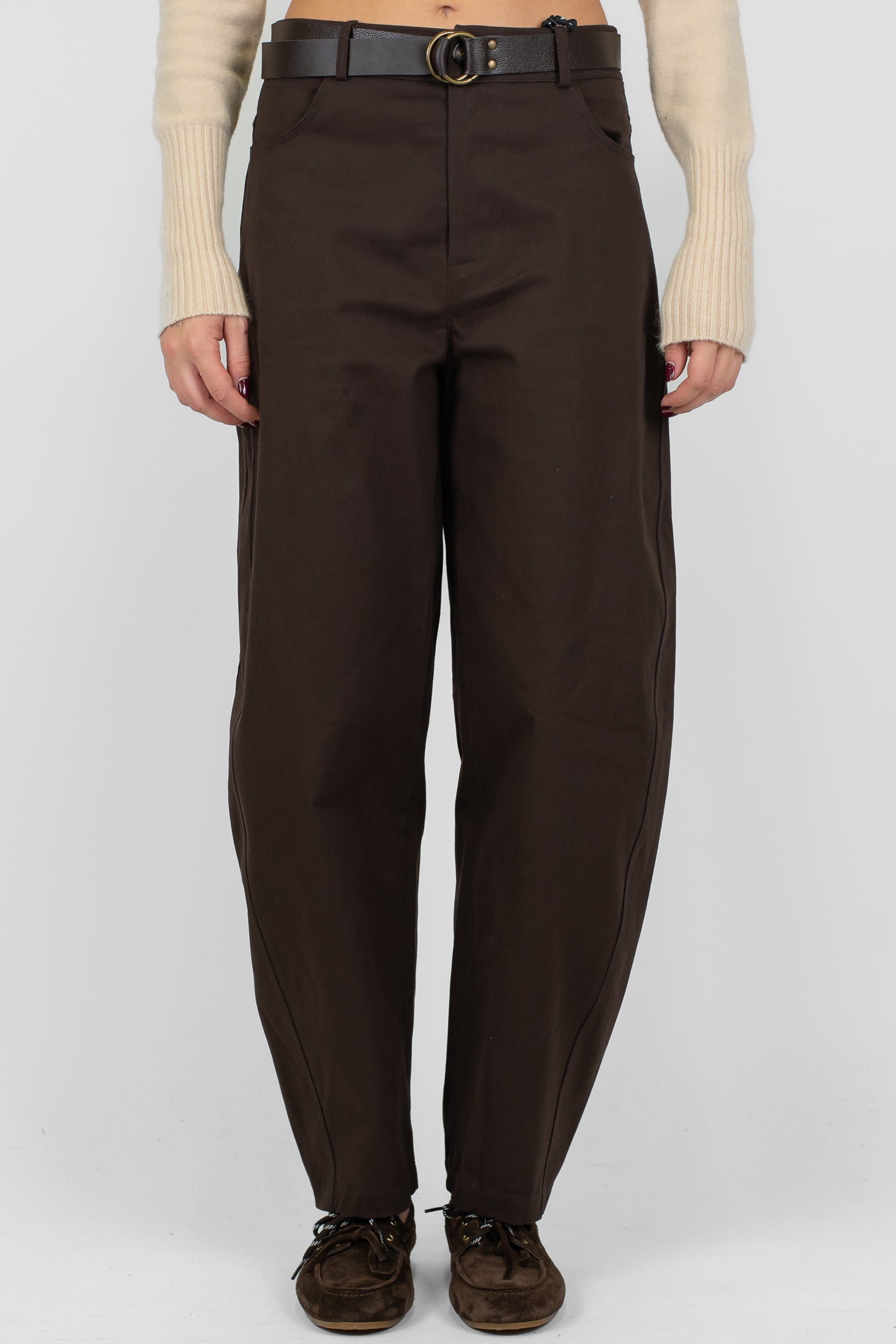 Haveone - Pantalone balloon a gamba ampia