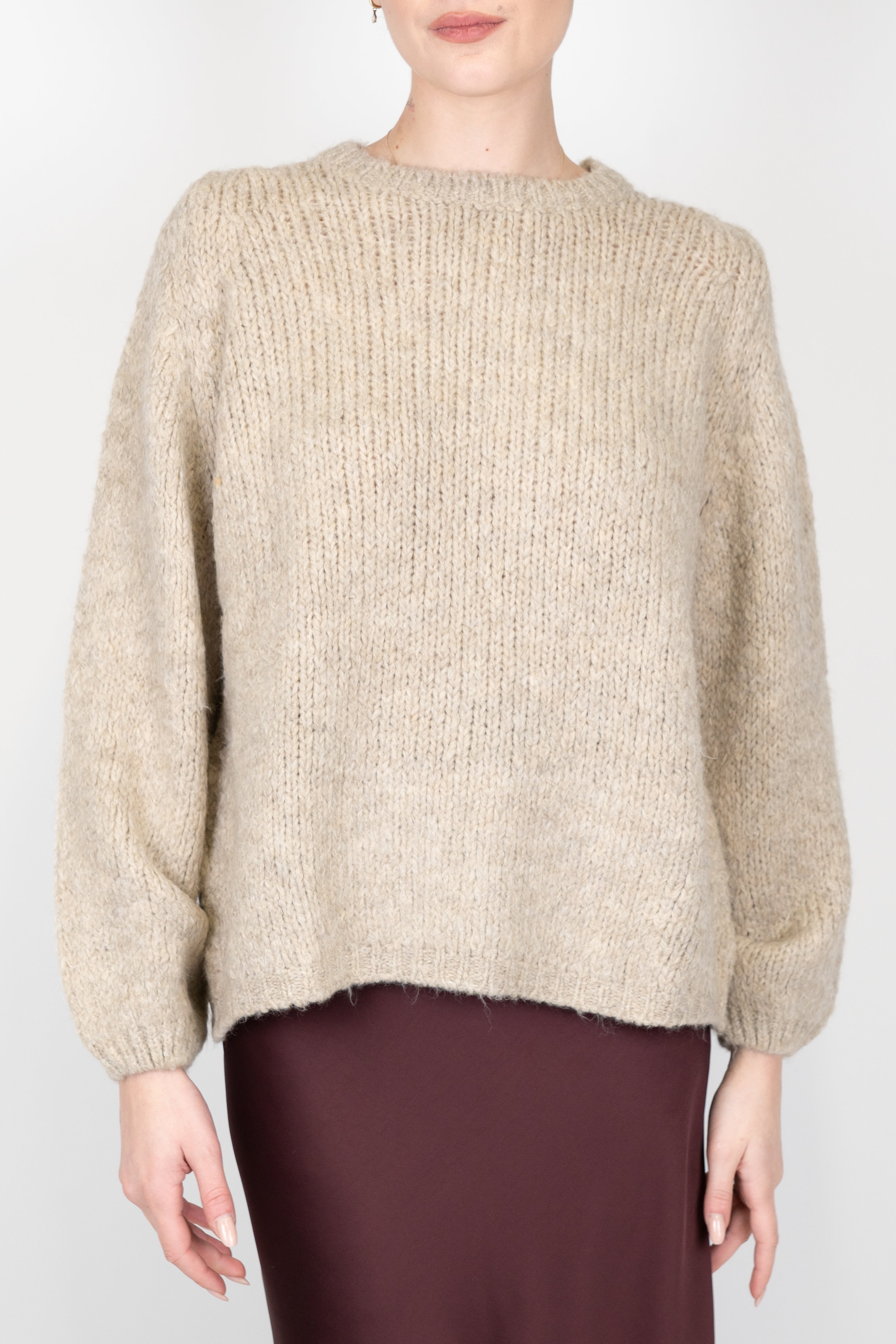 Haveone - Maglia girocollo in misto lana