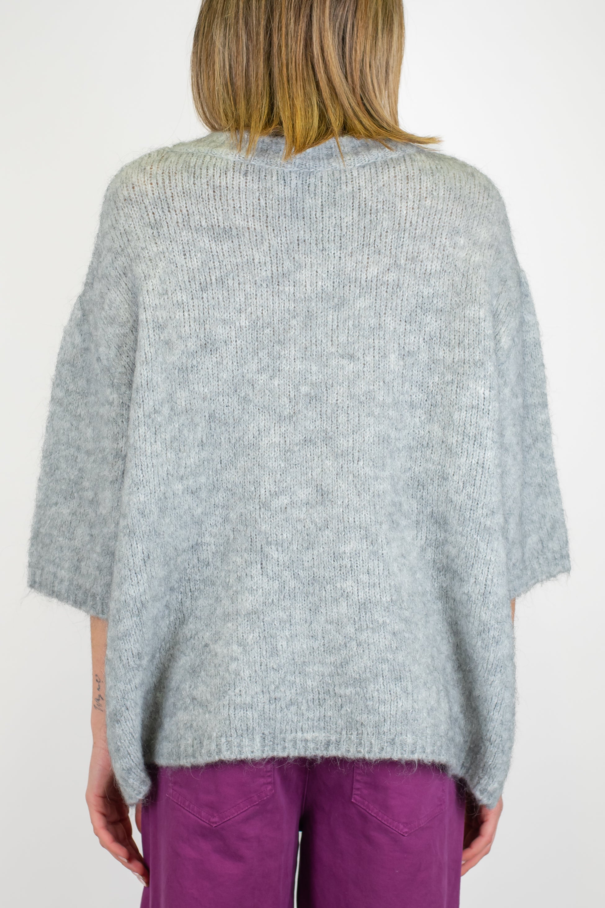 Haveone - Maglia over in mohair manica 3/4