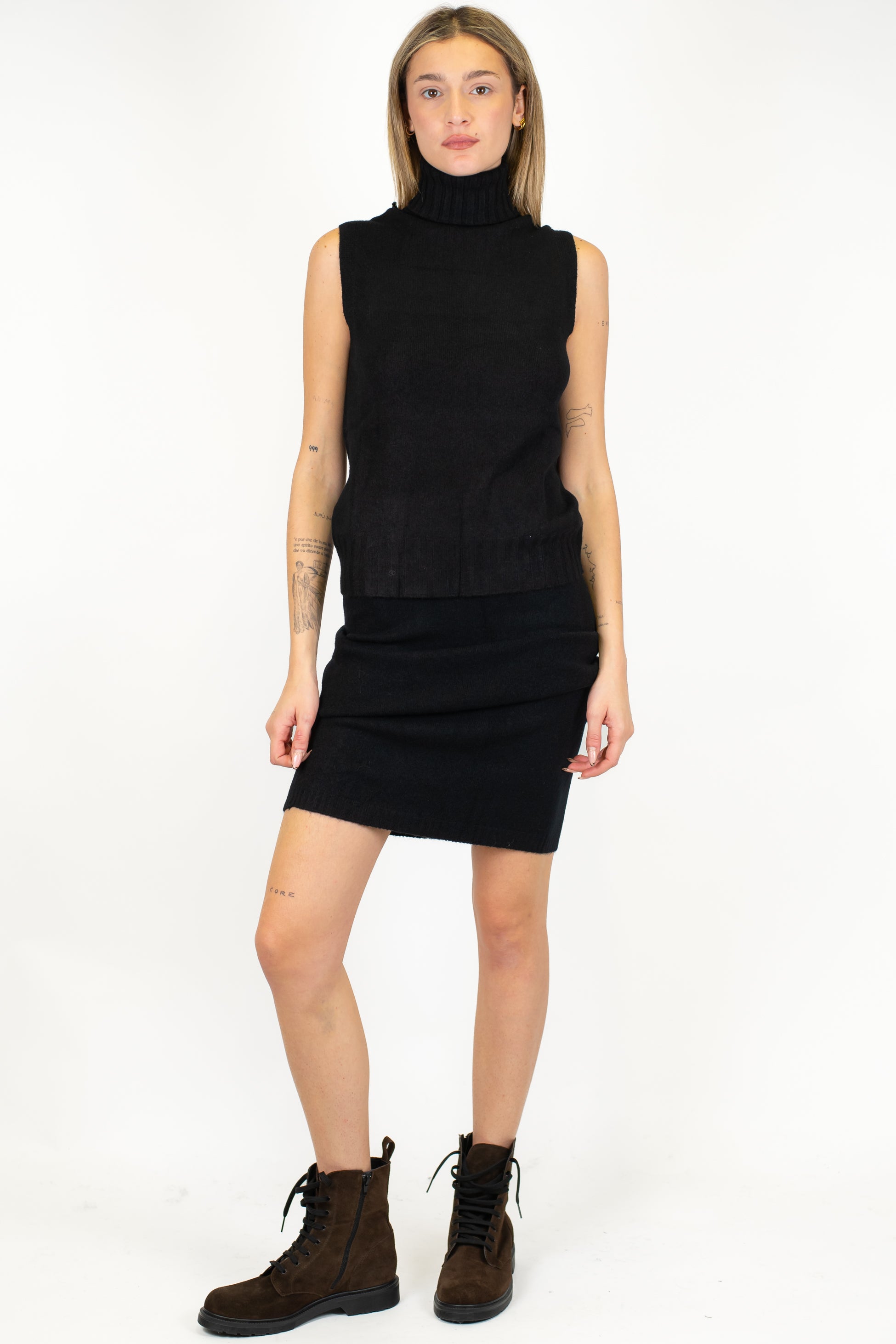 Maryley - Gonna in maglia con elastico in vita