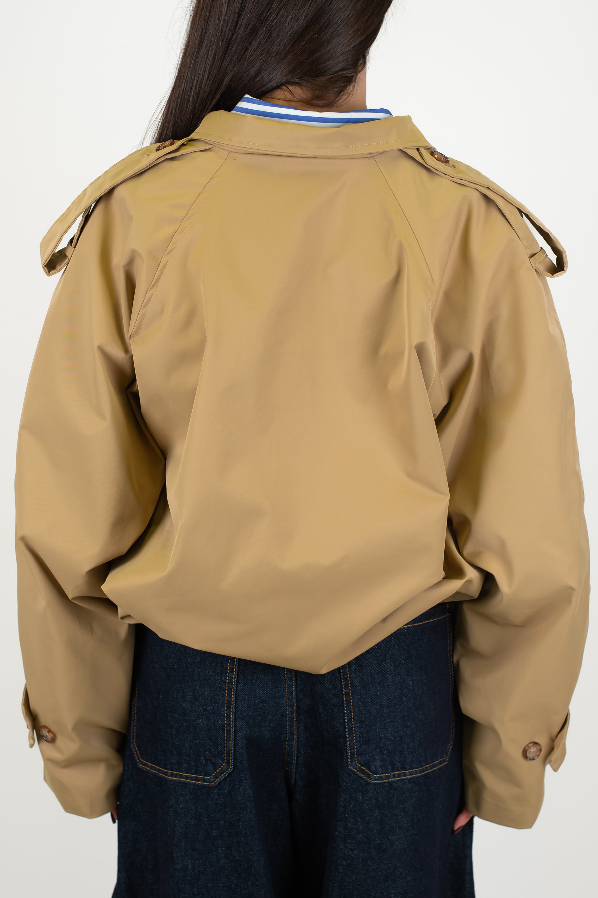 Motel - Trench corto over con chiusura bottoni