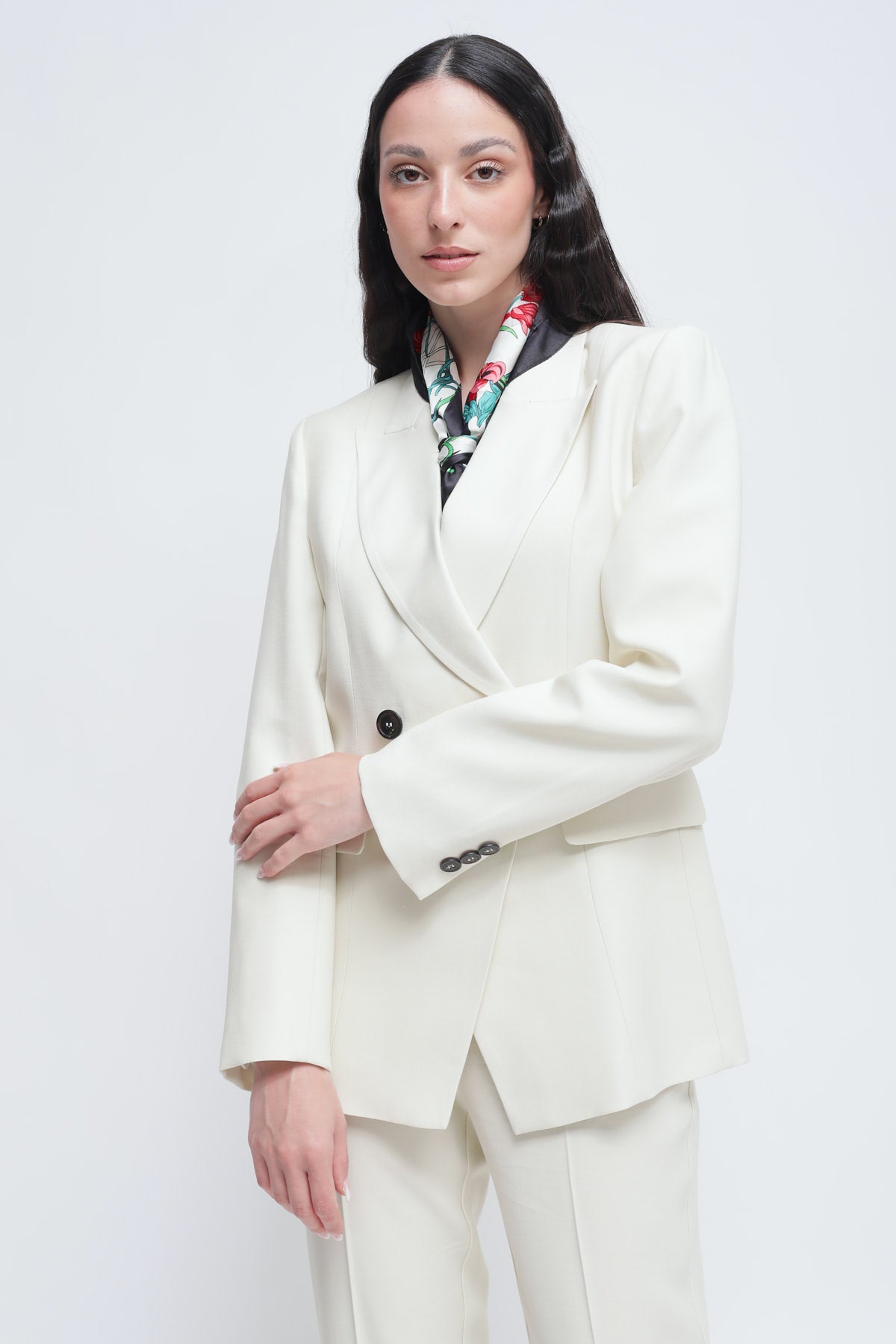 Maryley - Giacca doppiopetto con rever a lancia