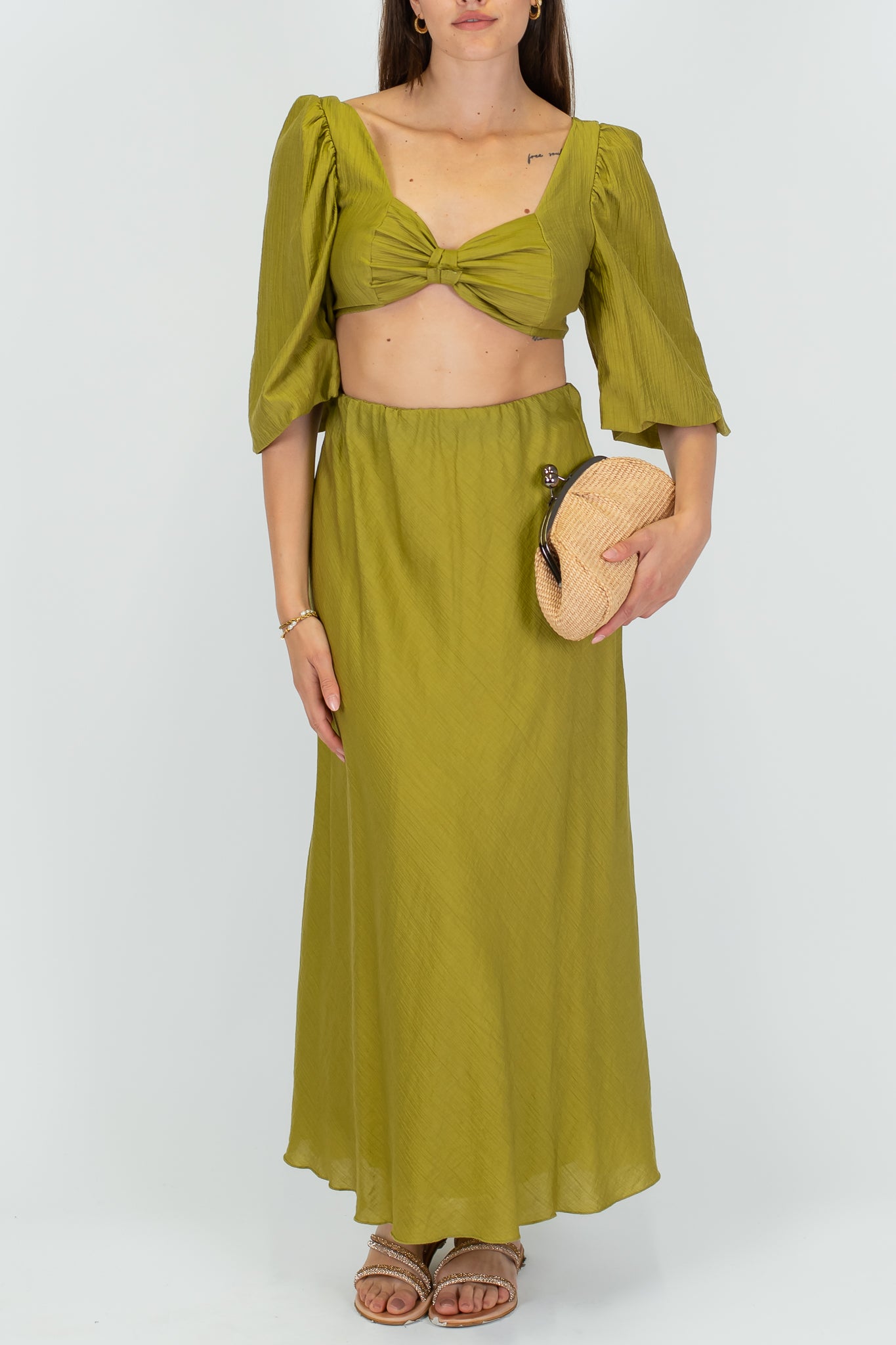 Haveone - Top con maniche a palloncino