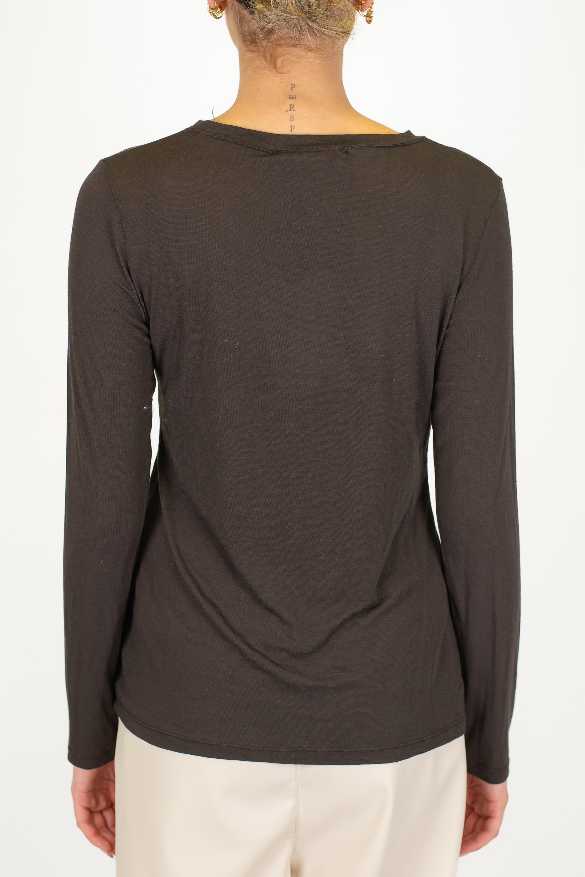 Haveone - Maglia basic girocollo in misto cashmere