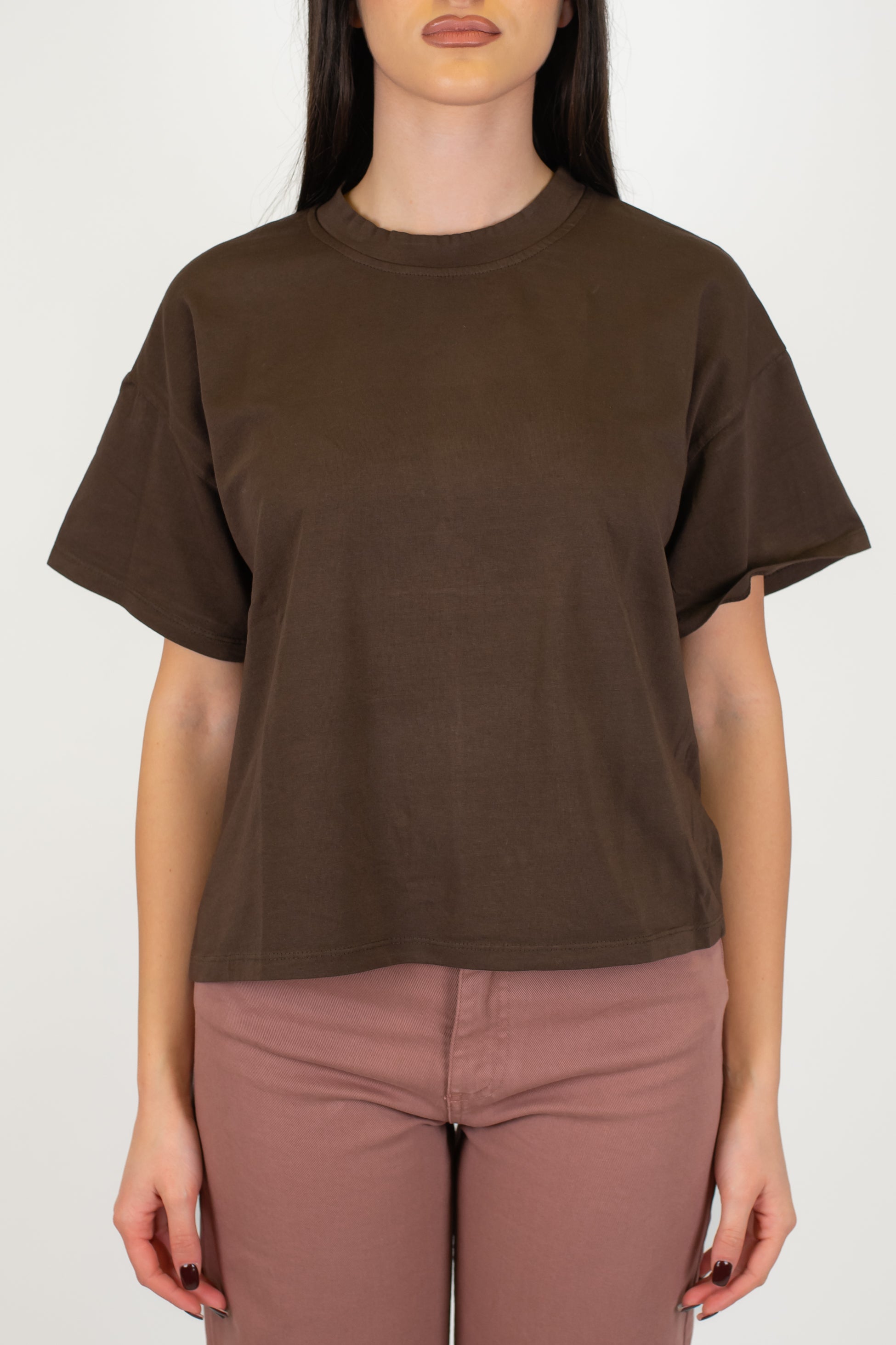 Haveone - T-shirt basic girocollo a scatola