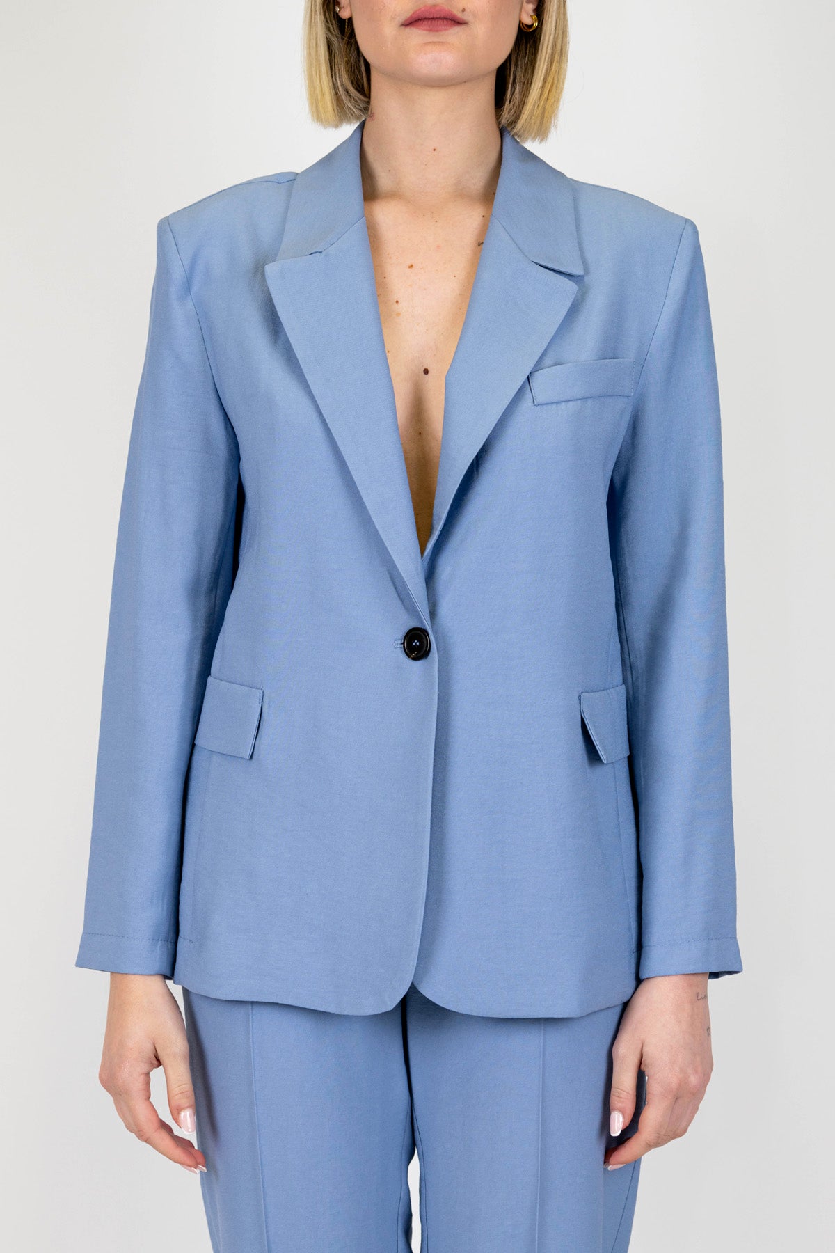 Maryley - Giacca monopetto con tasche laterali