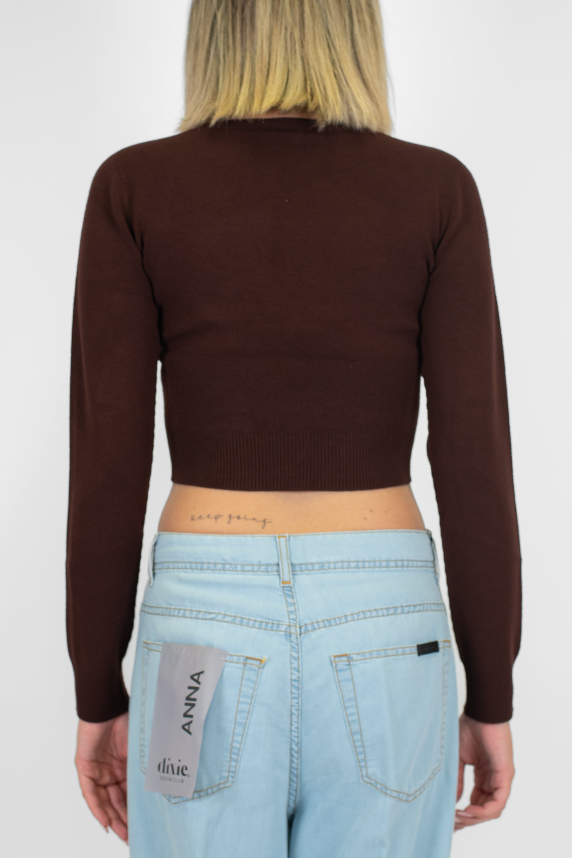 Kontatto - Maglia girocollo crop