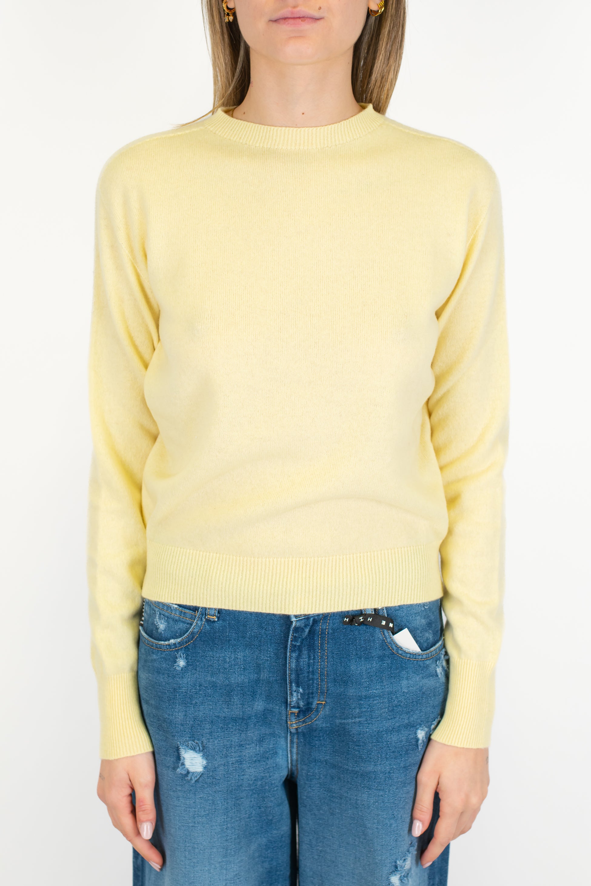 Tensione in - Maglia slim in pura lana