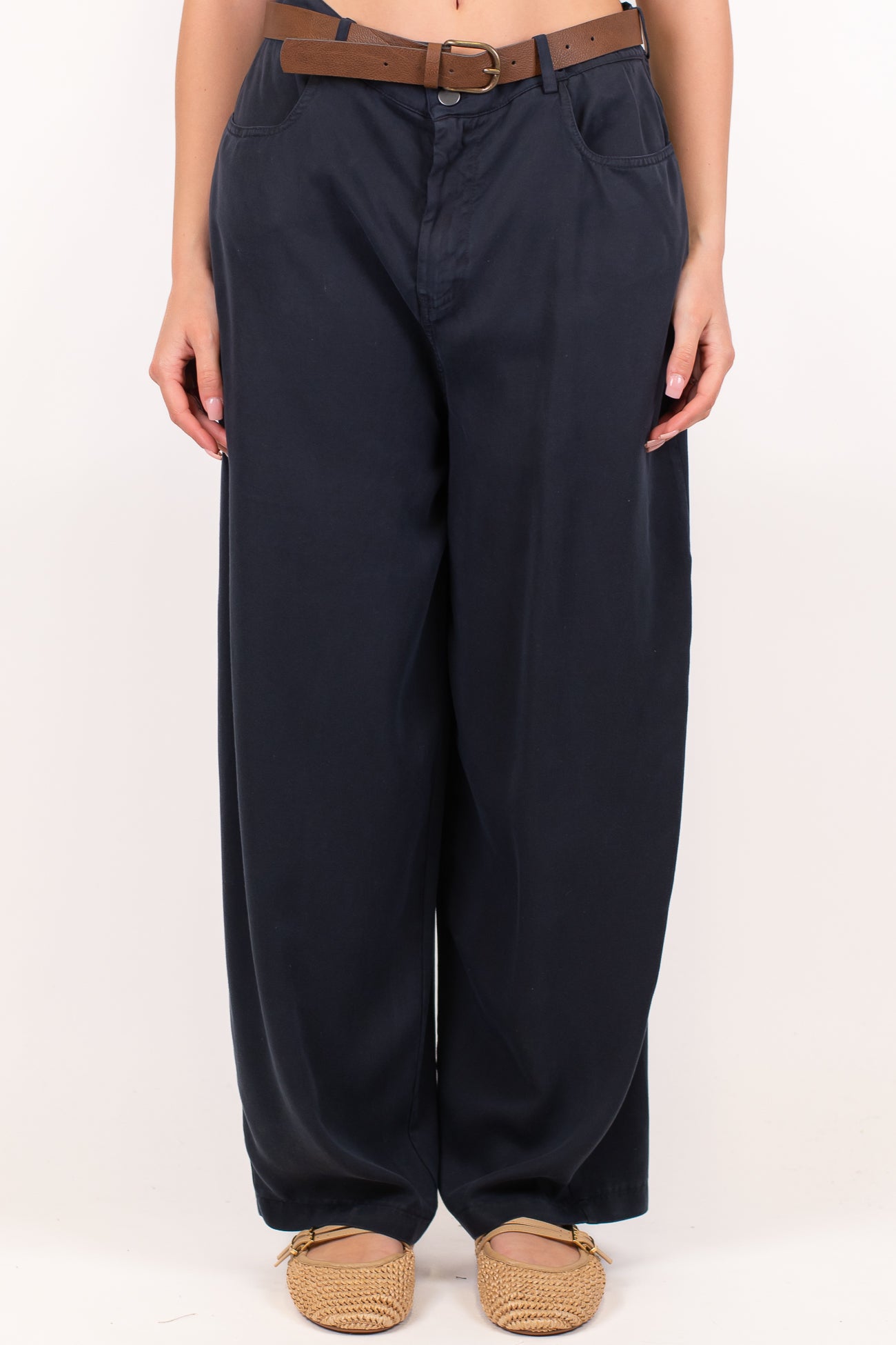 Tensione in - Pantalone barrell in lyocell