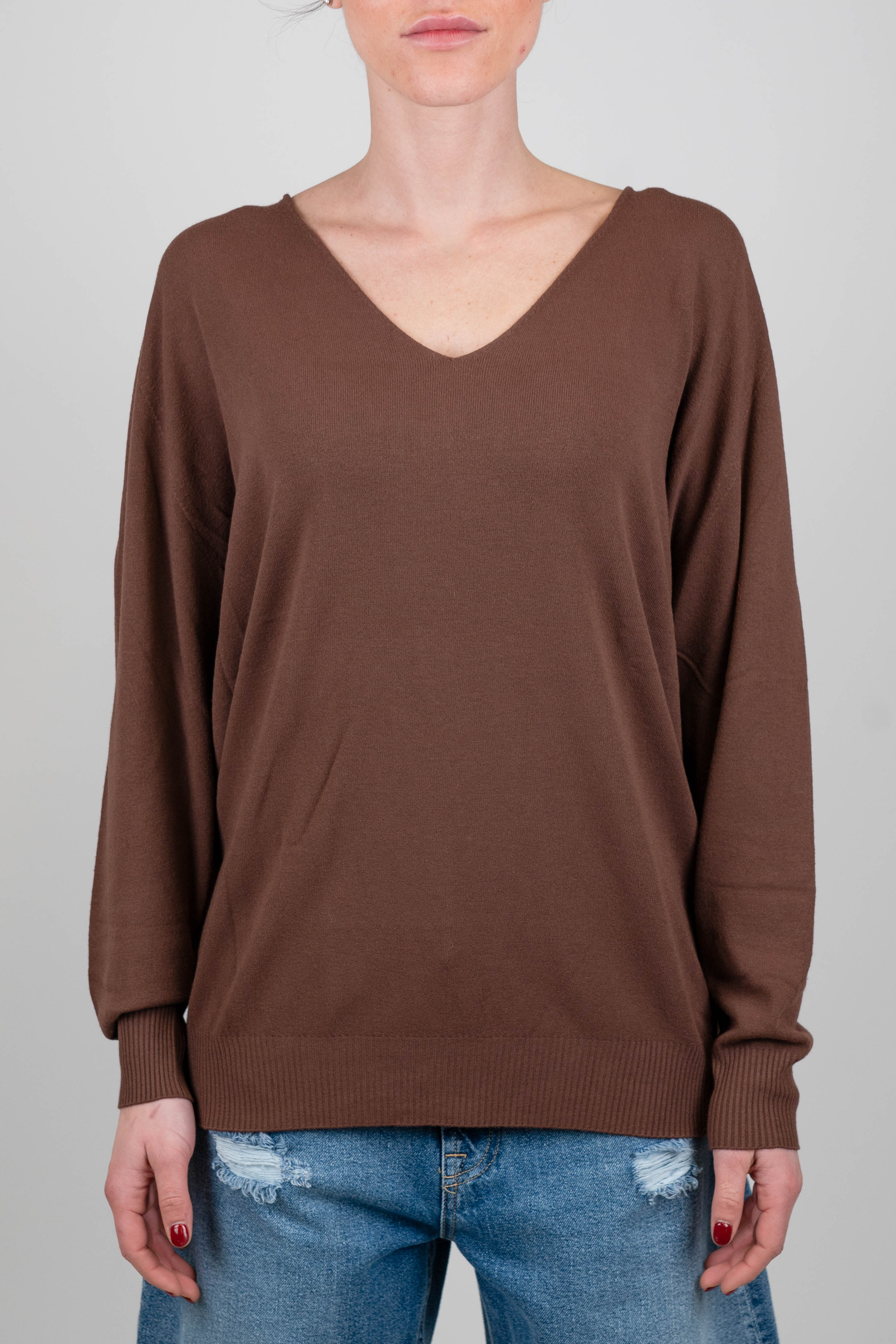 Kontatto - Maglia over con scollo a V