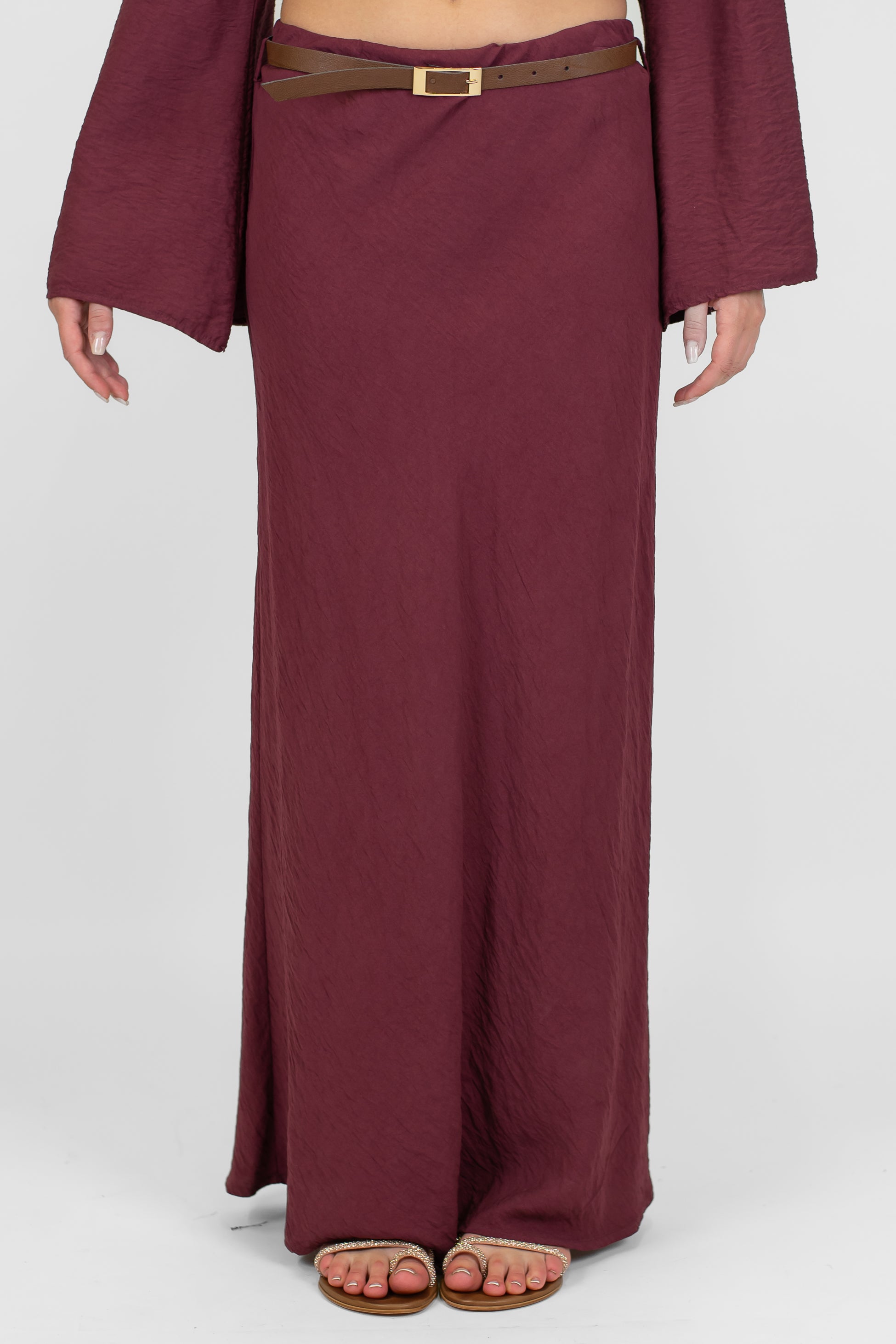 Haveone - Gonna in viscosa leggera con elastico in vita