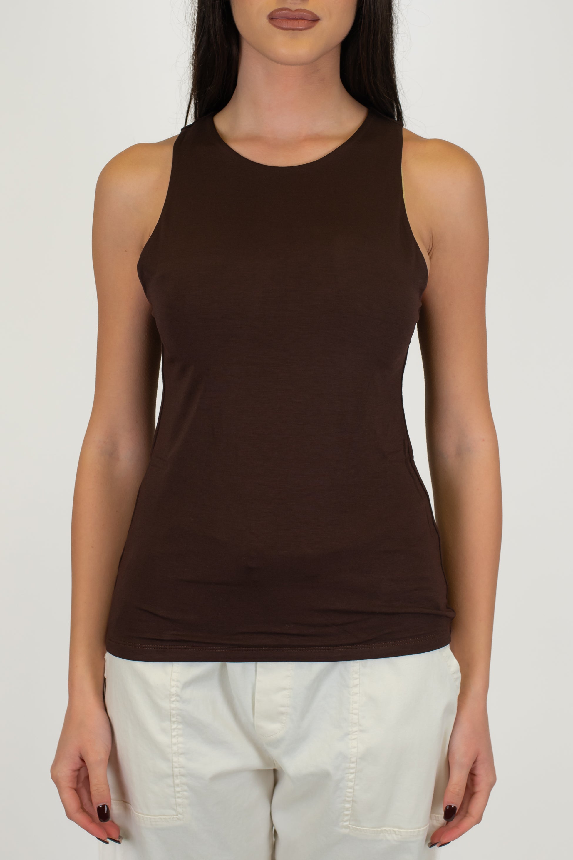 Kontatto - Canotta basic in viscosa