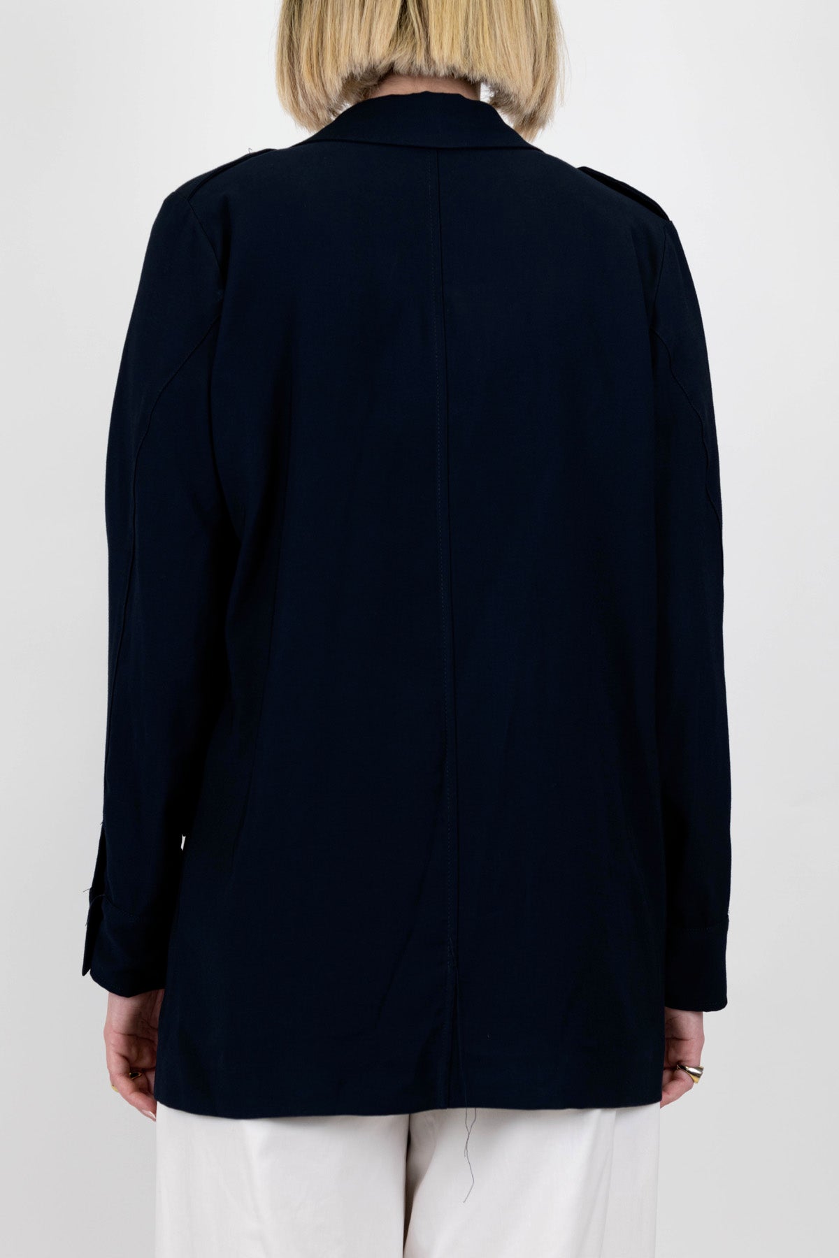 Motel - Sahariana in viscosa con rever a lancia