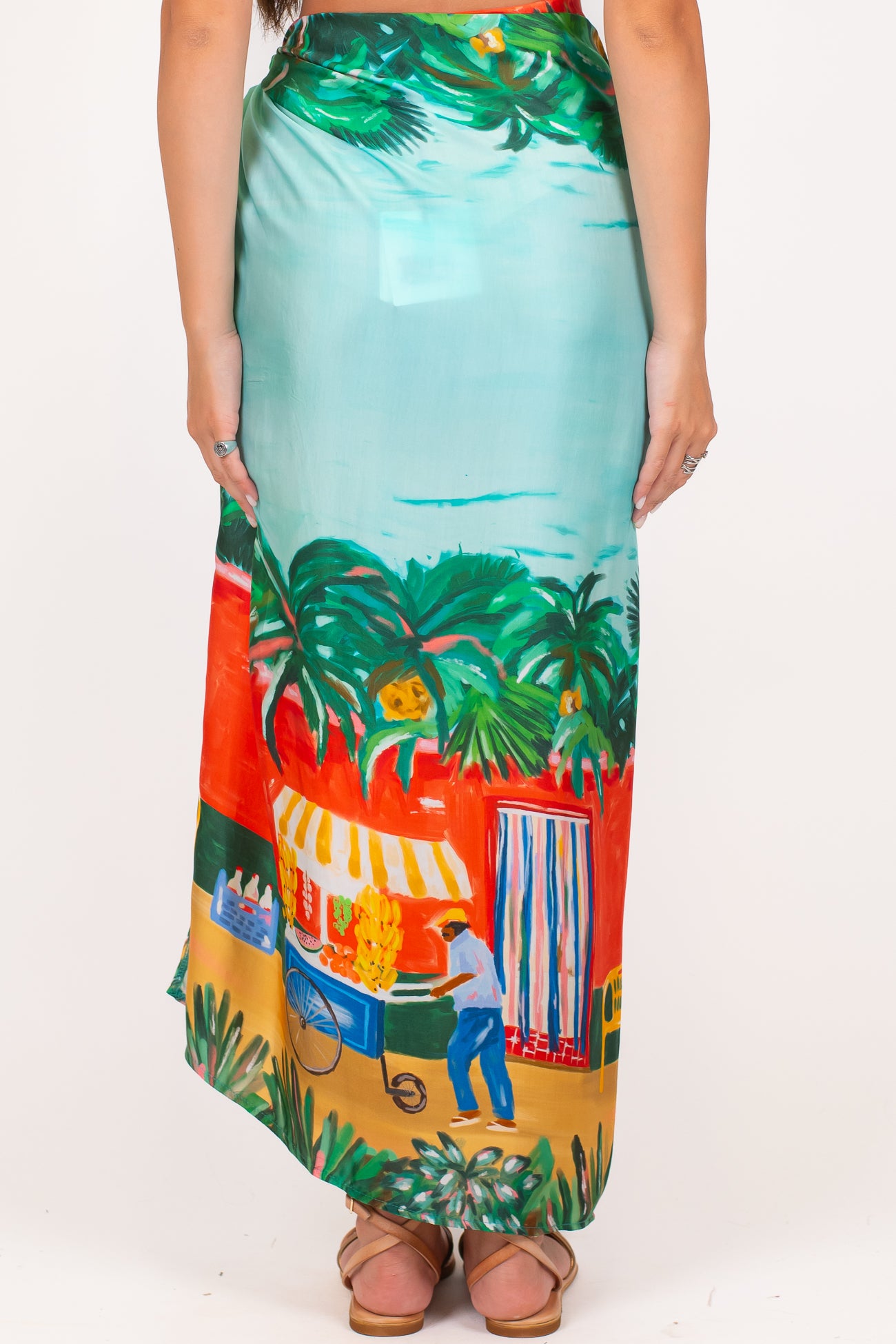 Tensione in - Gonna pareo fantasia tropical