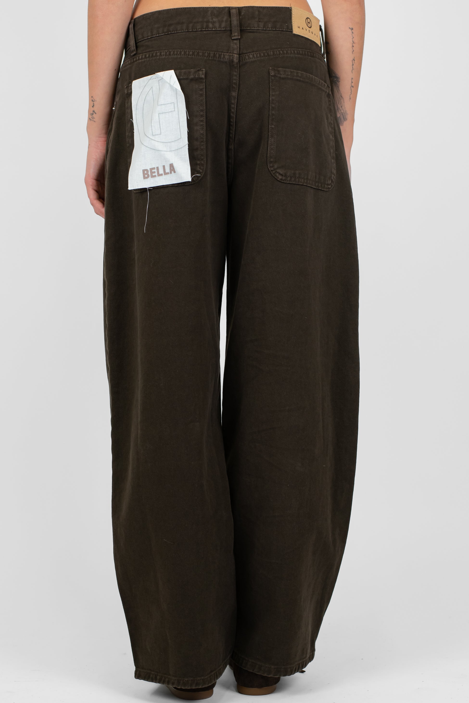 Haveone - Pantalone regular modello Bella in denim colorato