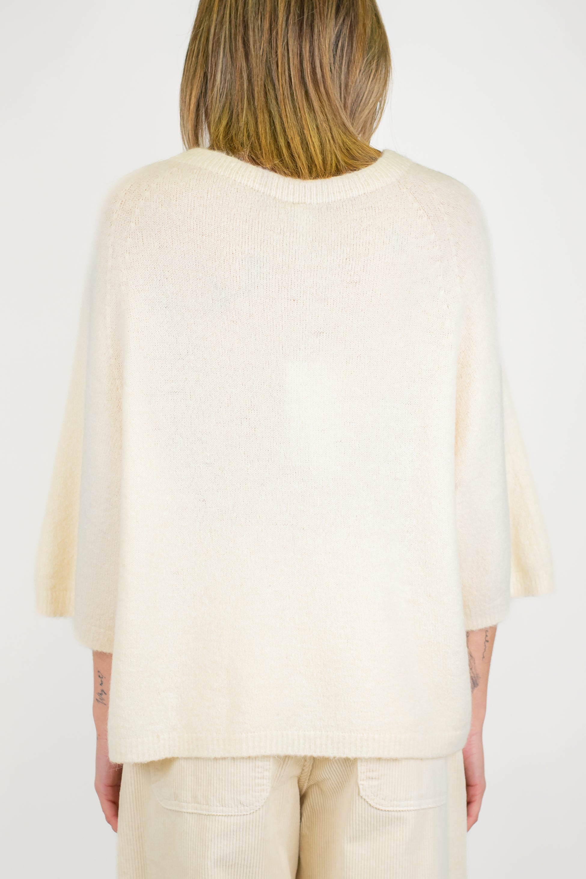 Imperial - Maglia manica tre quarti in misto alpaca