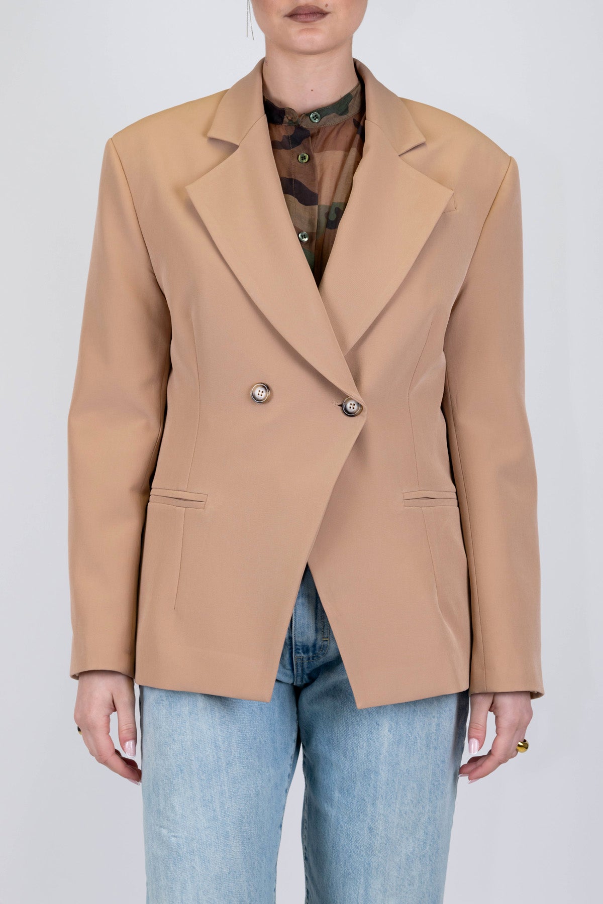 Haveone - Giacca doppiopetto con rever a lancia