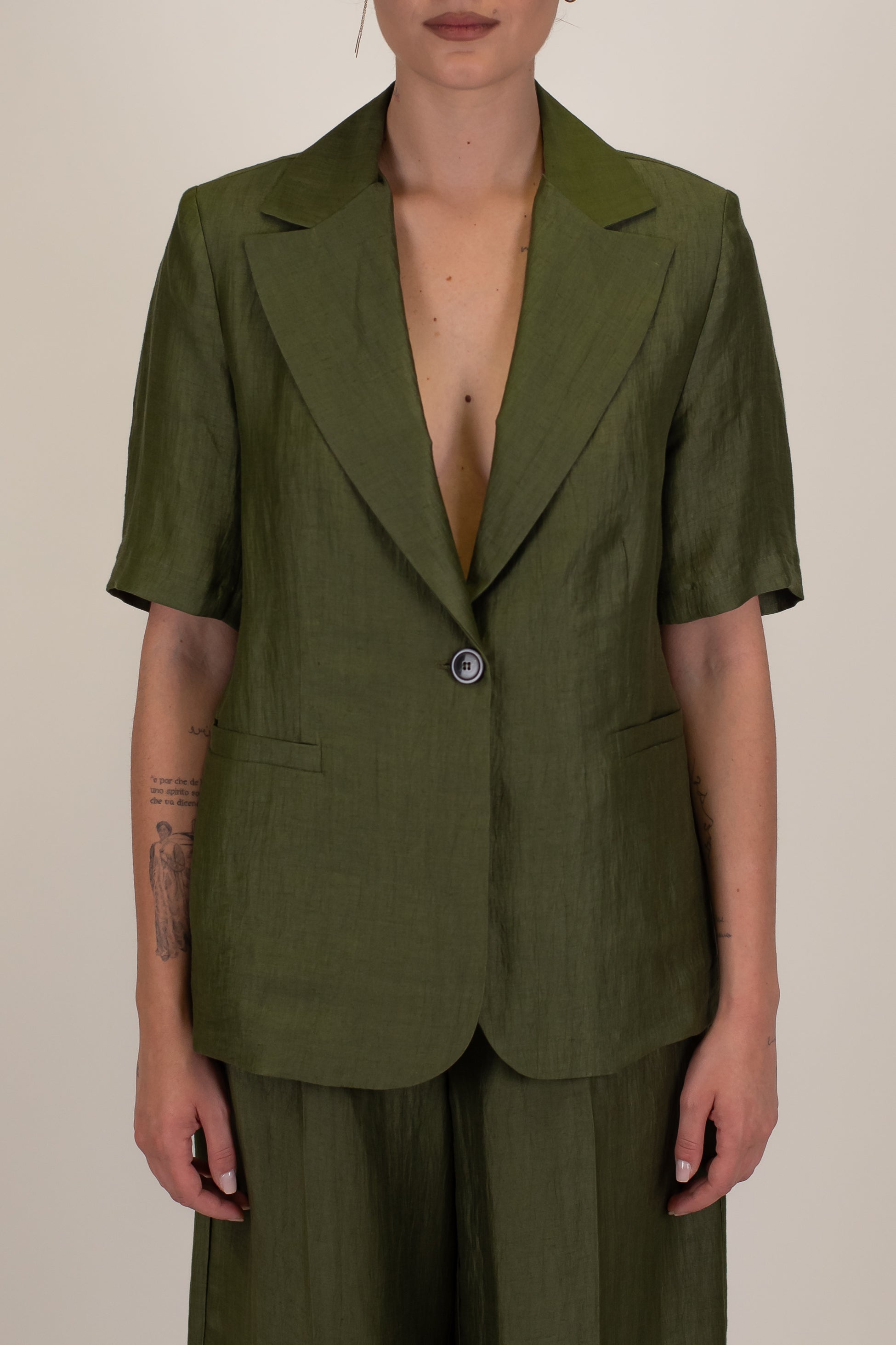 Maryley - Giacca mezzamanica in lino