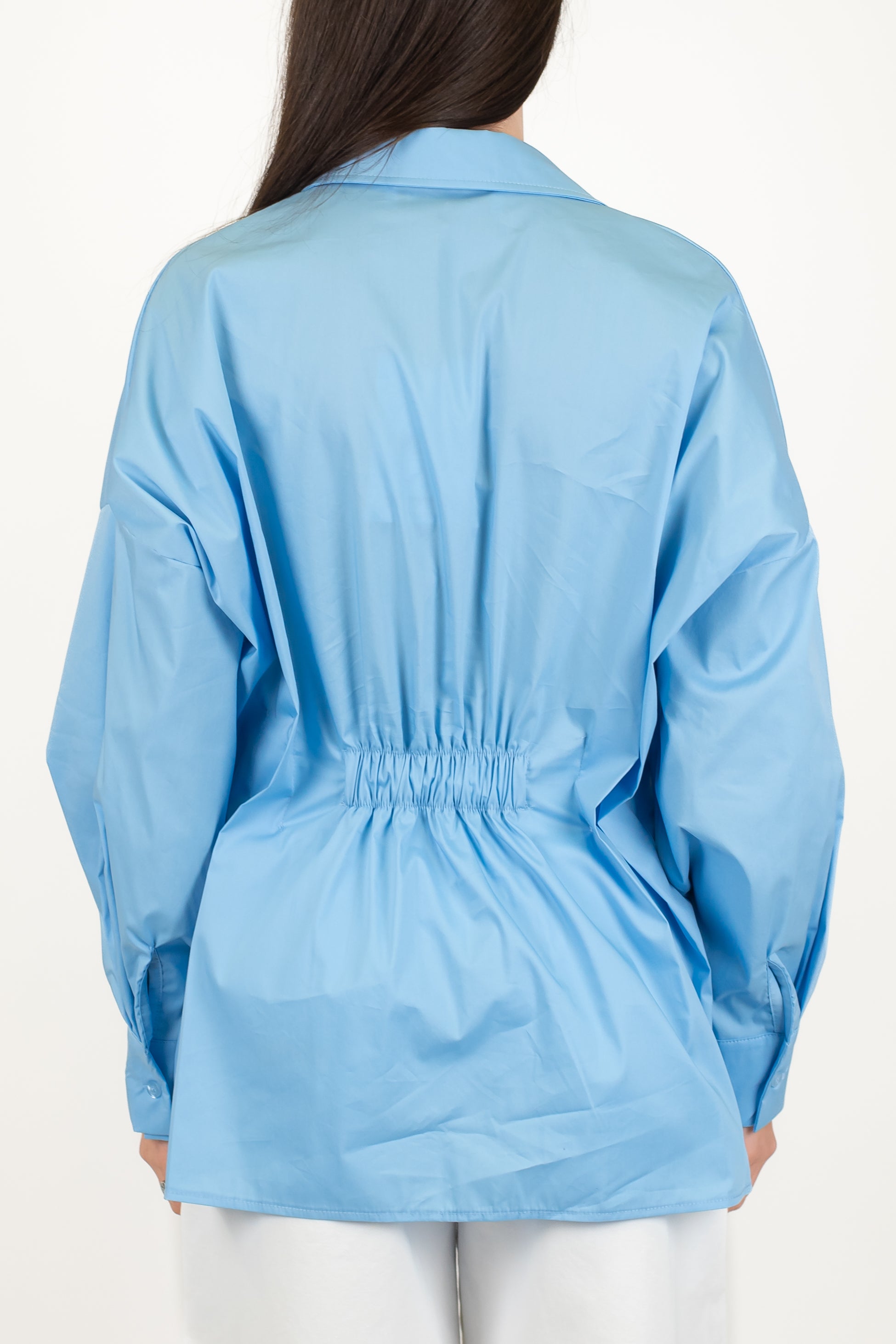 Haveone - Camicia over con pieghe frontali e arriccio sul retro