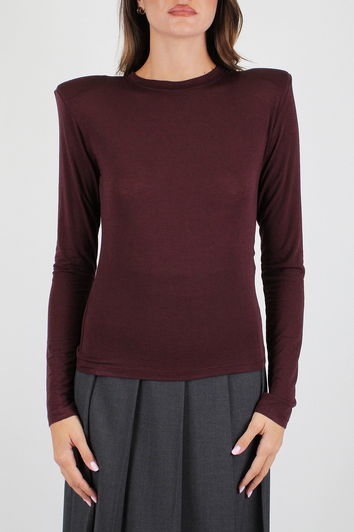 Haveone - Maglia basic in modal e lana con spalline