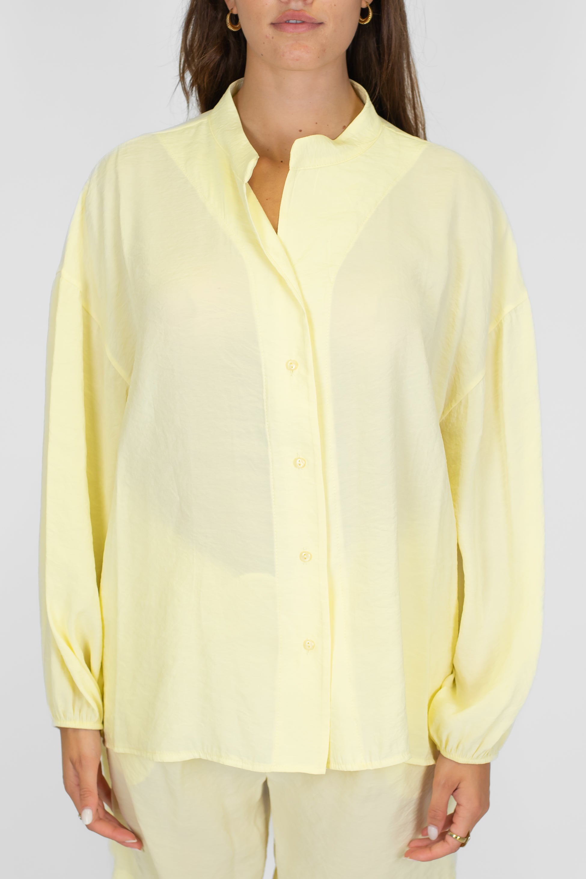 Tensione in - Camicia over in modal con collo coreano