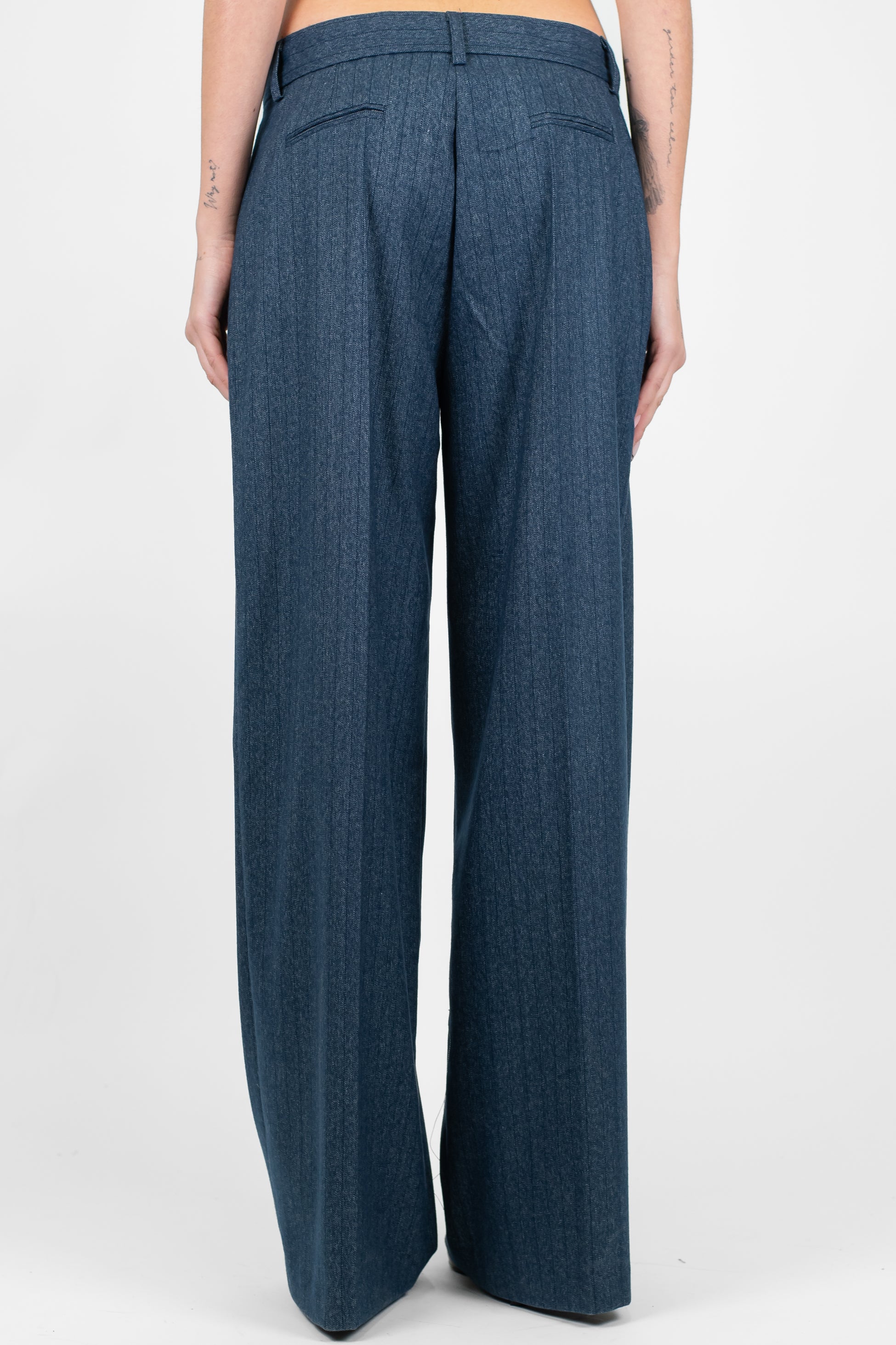 Tensione in - Pantalone palazzo gessato