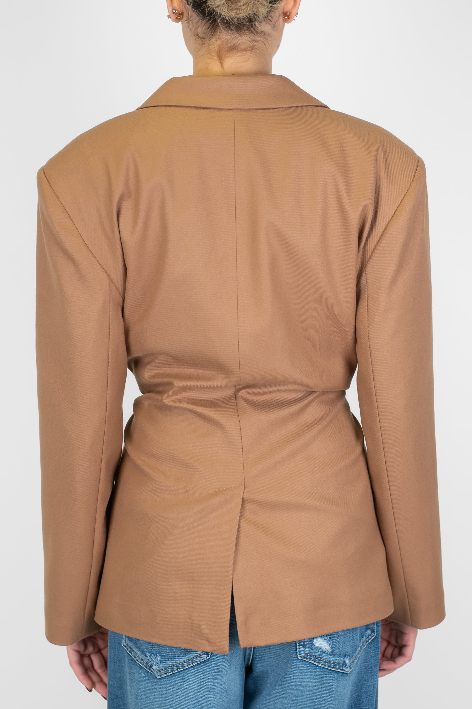 Tensione in - Giacca a portafoglio con cintura in tessuto