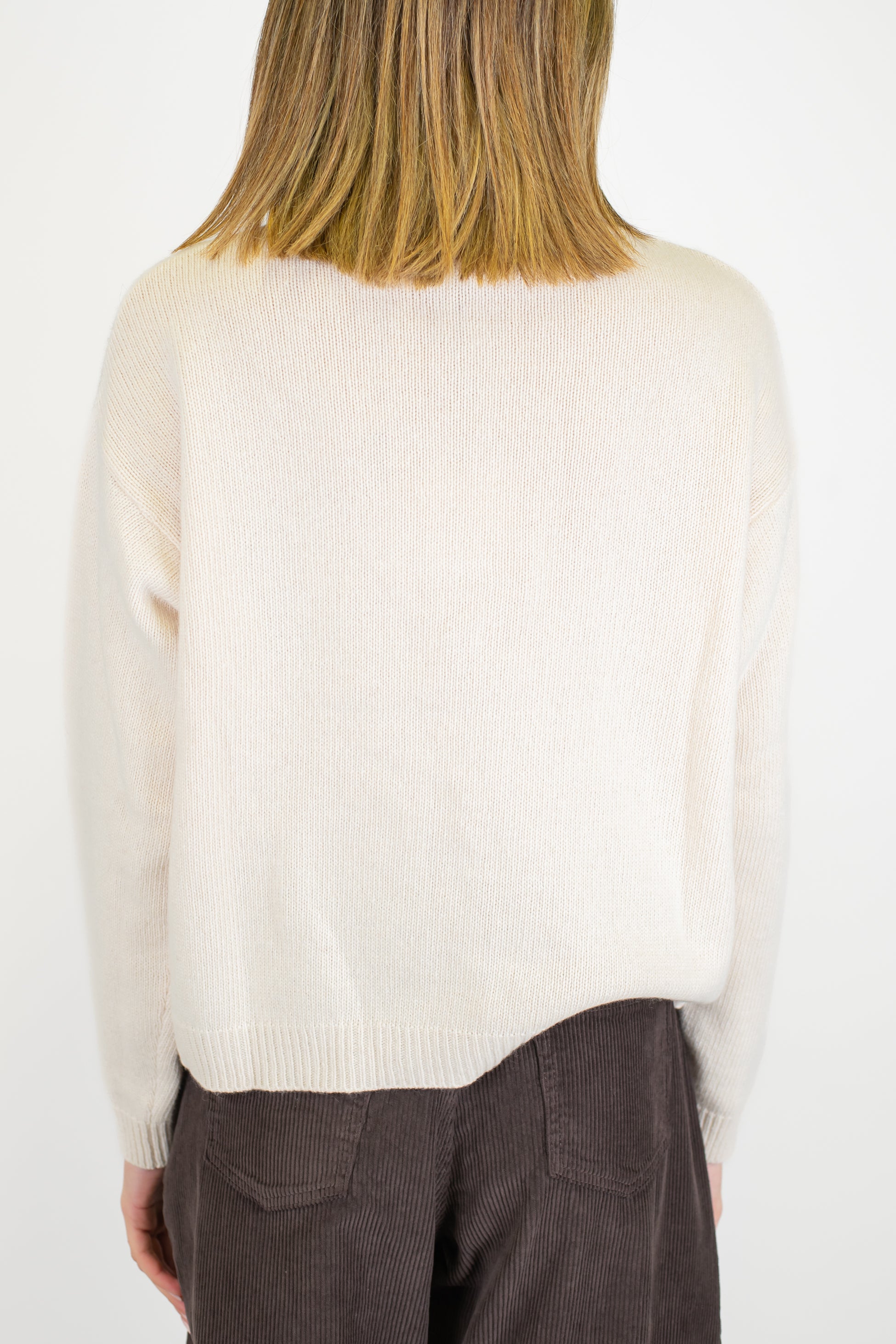 Tensione in - Polo con colletto in misto lana/cashmere