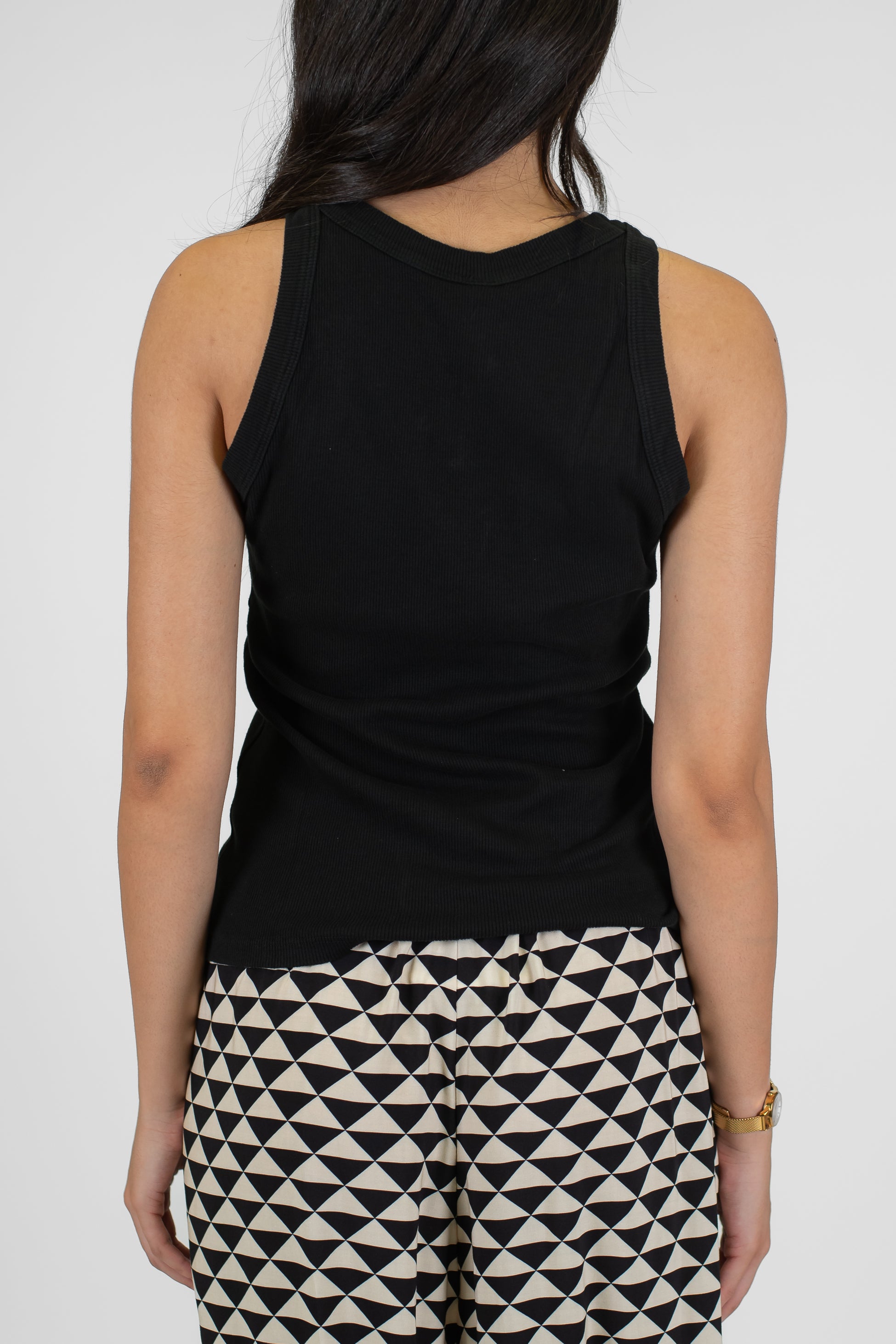 Tensione in - Canotta a costine in cotone