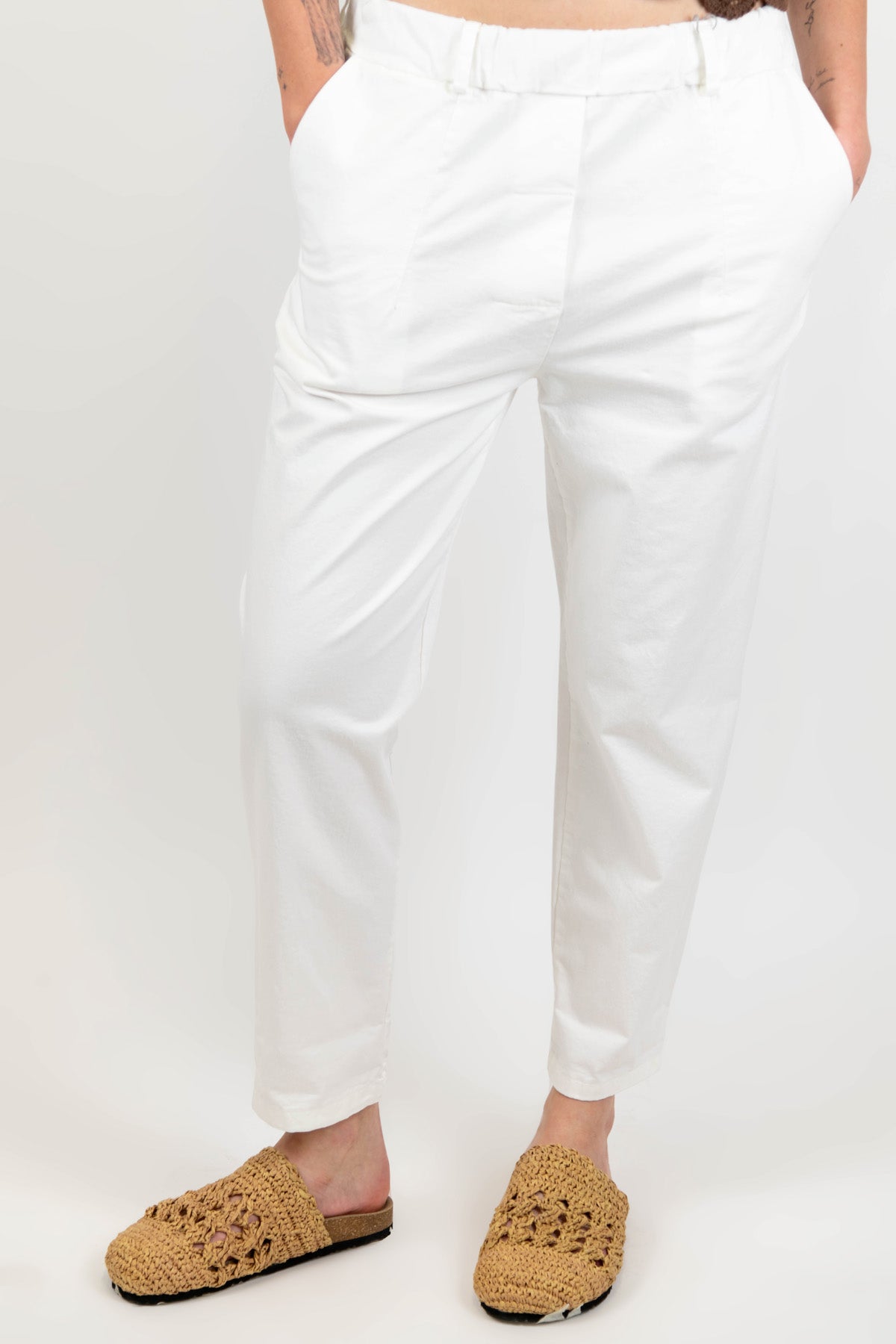 Motel - Pantalone regular con elastico in vita