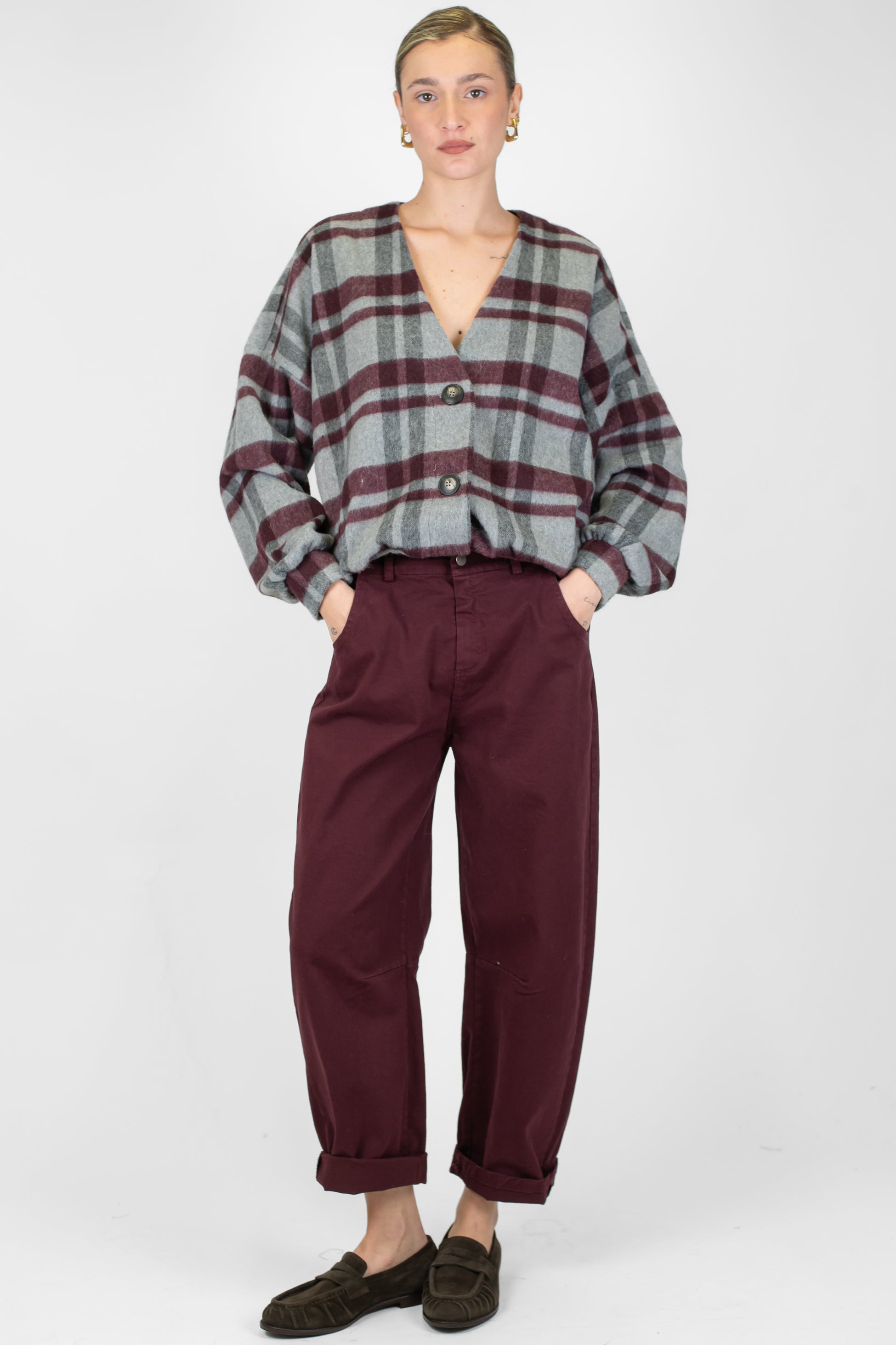 Tensione in - Pantalone balloon in cotone invernale