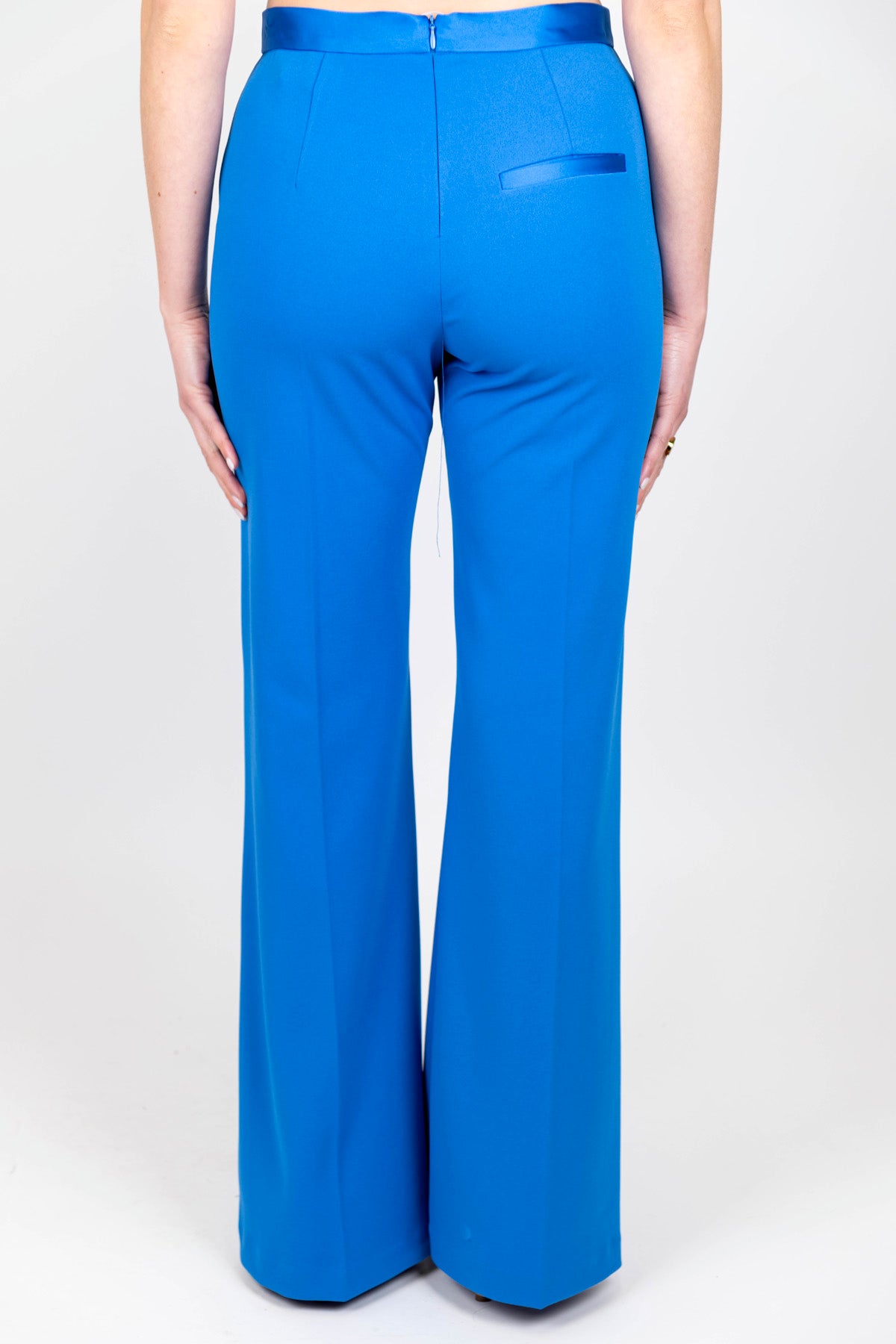 Imperial - Pantalone a zampa con chiusura zip sul retro