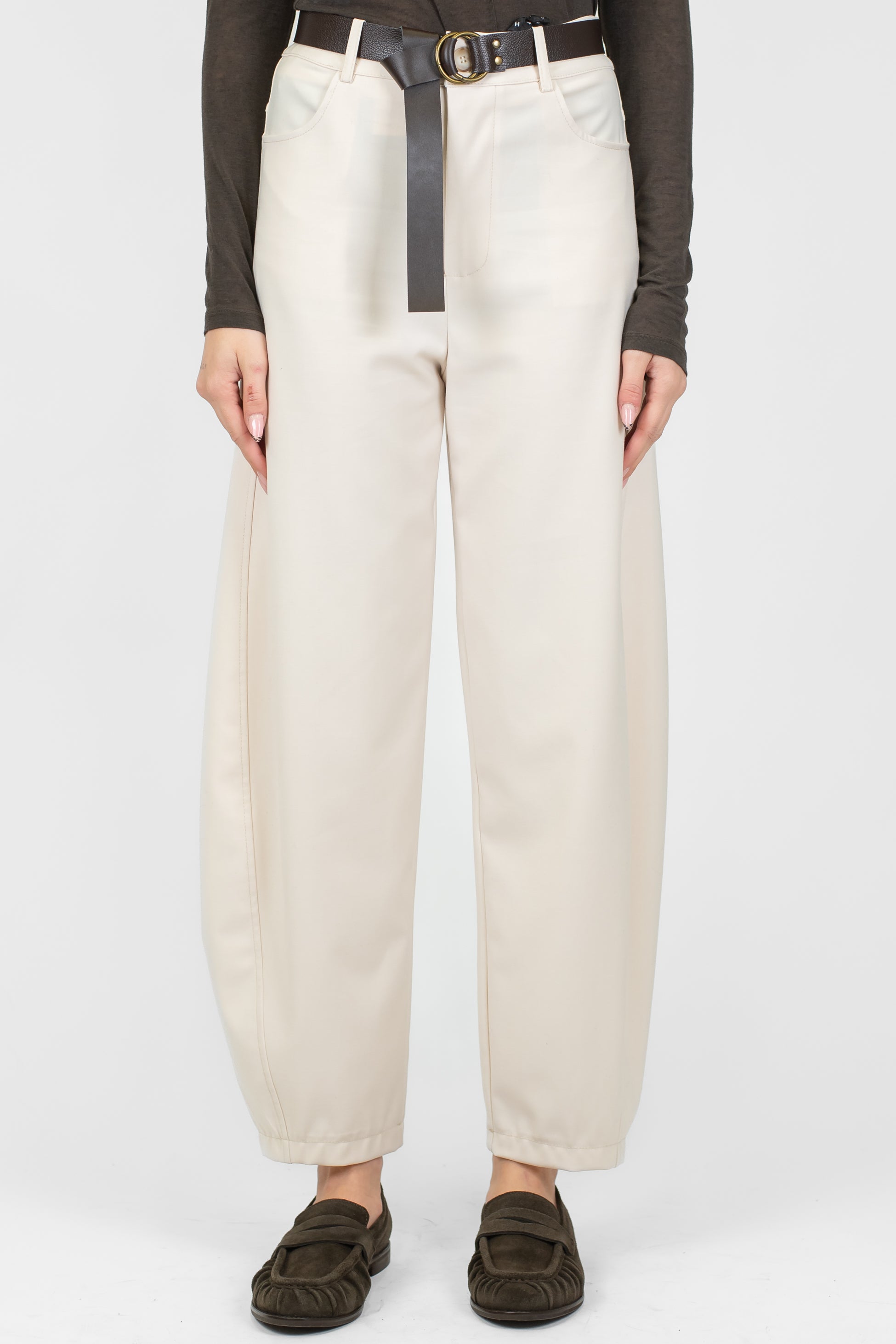 Haveone - Pantalone tinta unita balloon