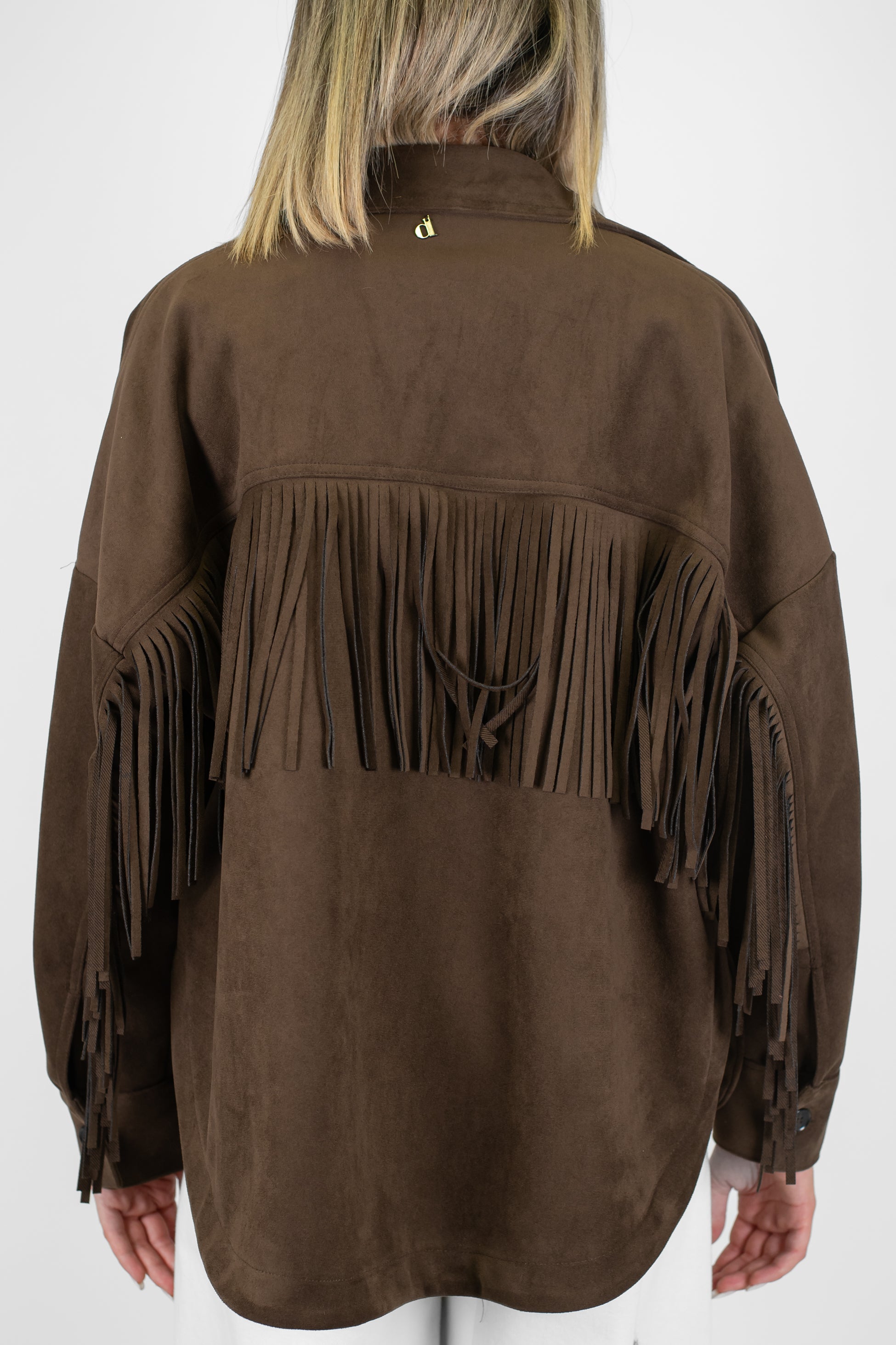 Dixie - Giacca in dainetto con frange